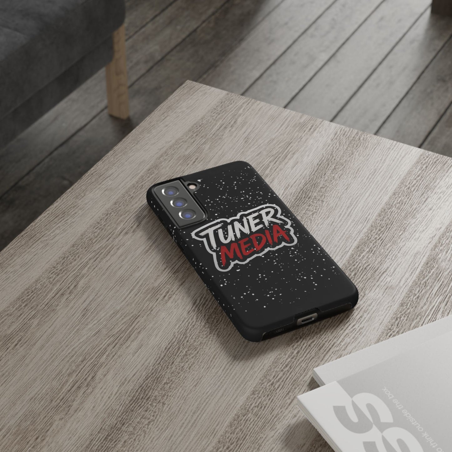 Tuner Media Tough Phone Case — Black Rugged Protective Cover