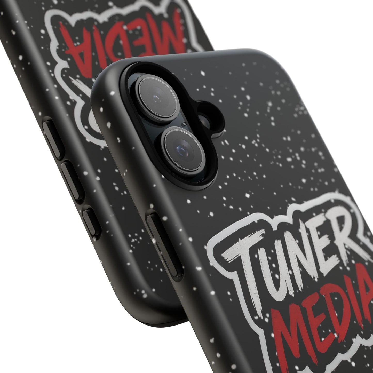 Tuner Media Tough Phone Case — Black Rugged Protective Cover