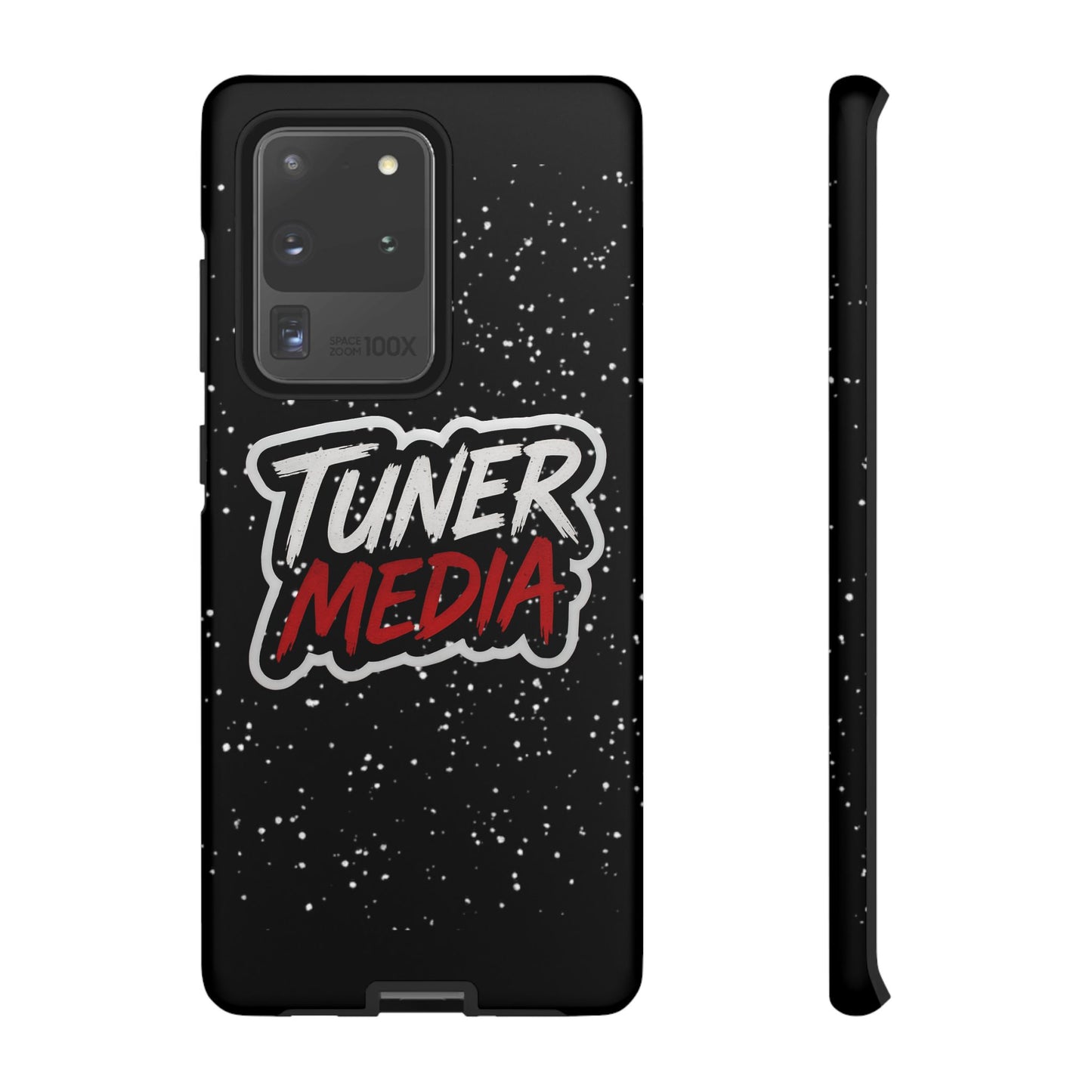 Tuner Media Tough Phone Case — Black Rugged Protective Cover