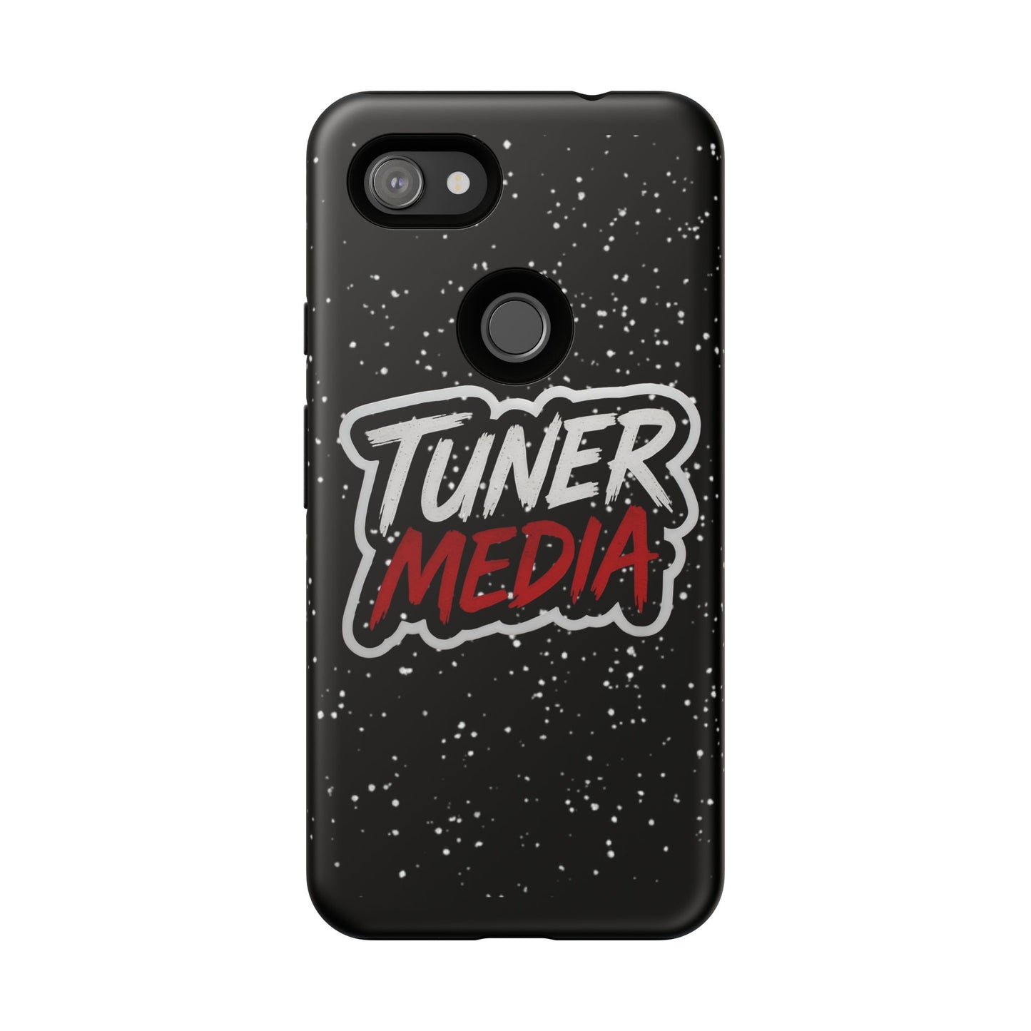 Tuner Media Tough Phone Case — Black Rugged Protective Cover