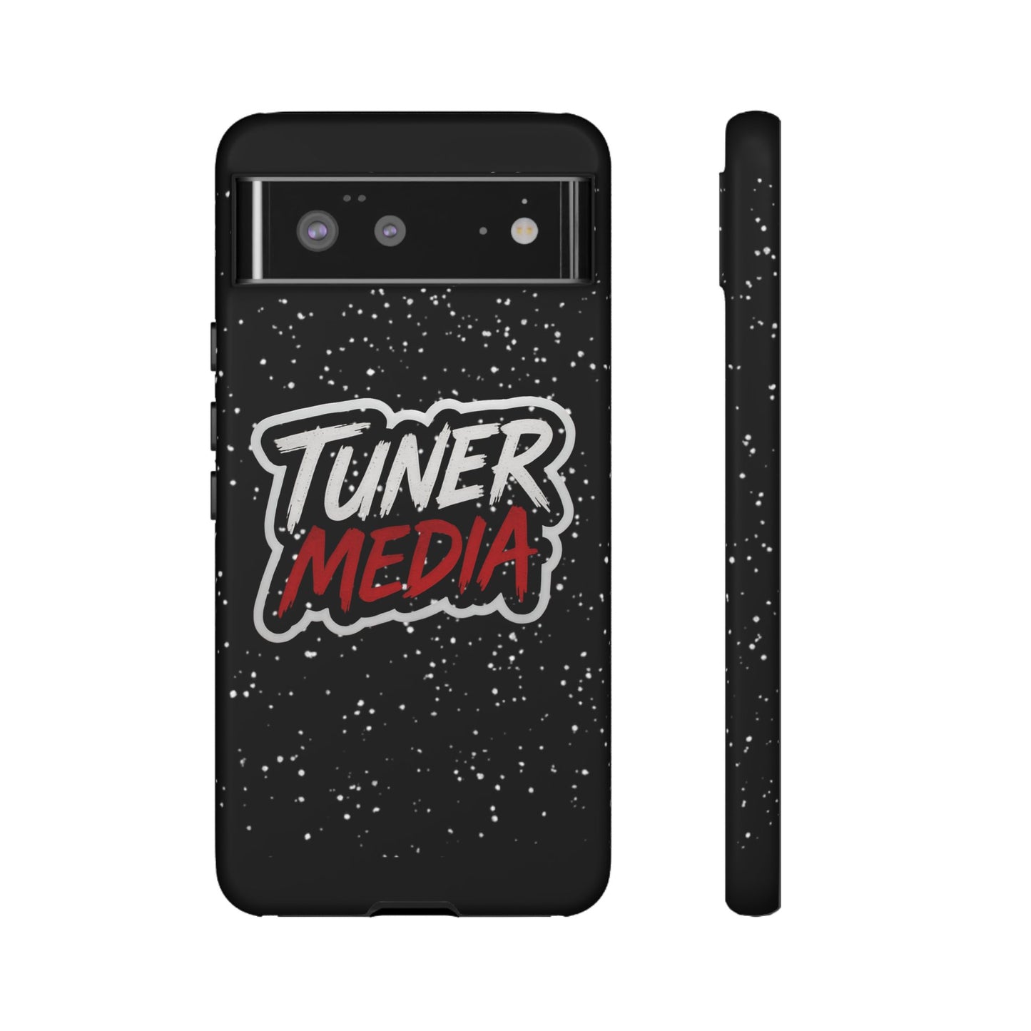 Tuner Media Tough Phone Case — Black Rugged Protective Cover