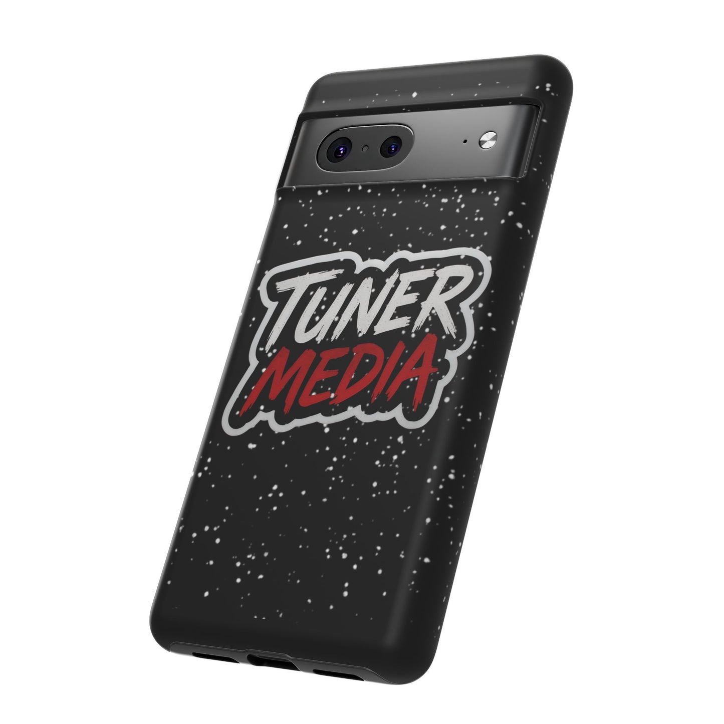 Tuner Media Tough Phone Case — Black Rugged Protective Cover