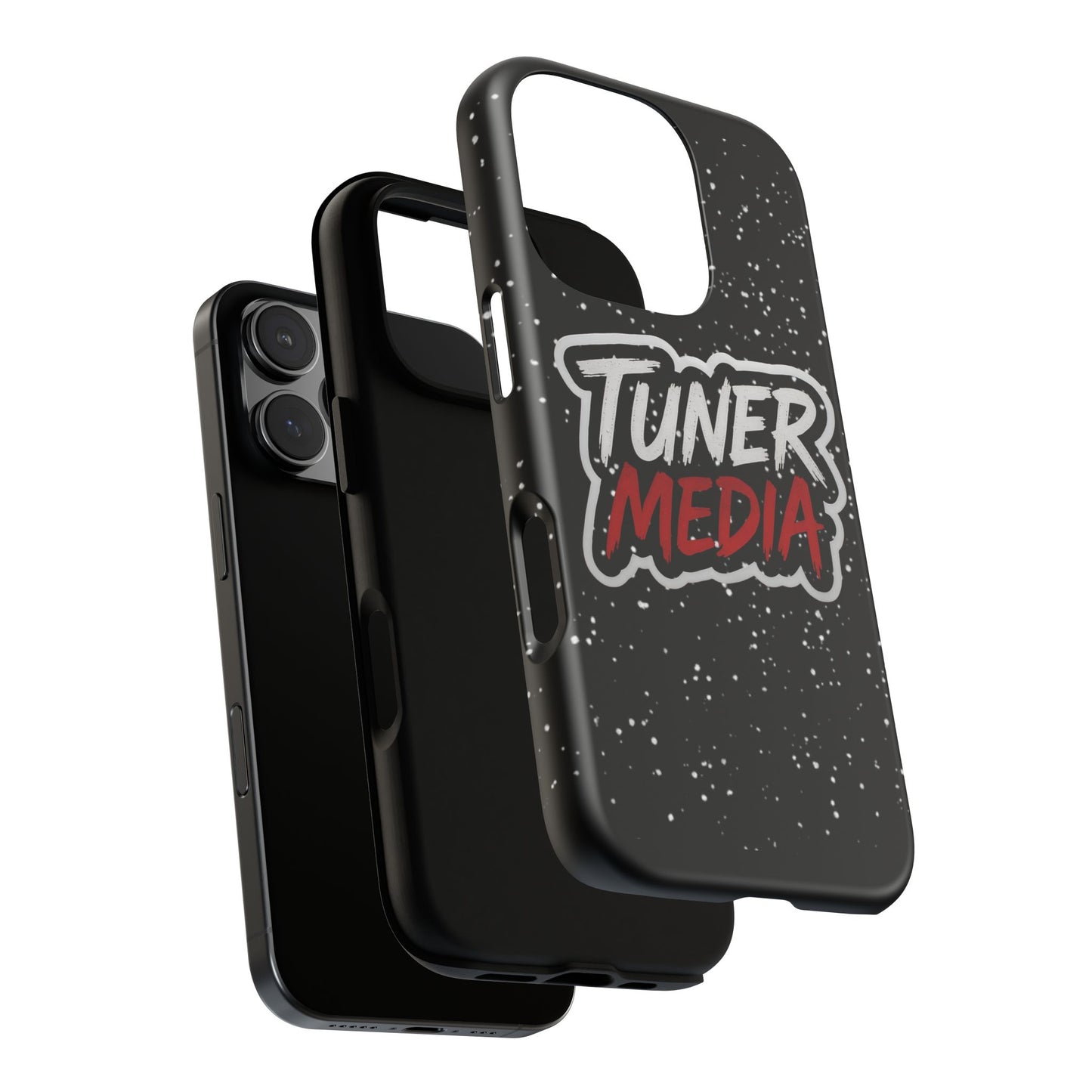 Tuner Media Tough Phone Case — Black Rugged Protective Cover