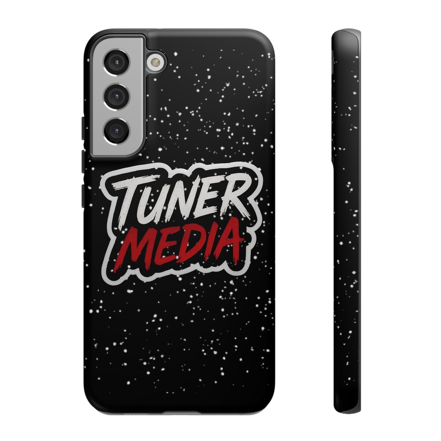 Tuner Media Tough Phone Case — Black Rugged Protective Cover