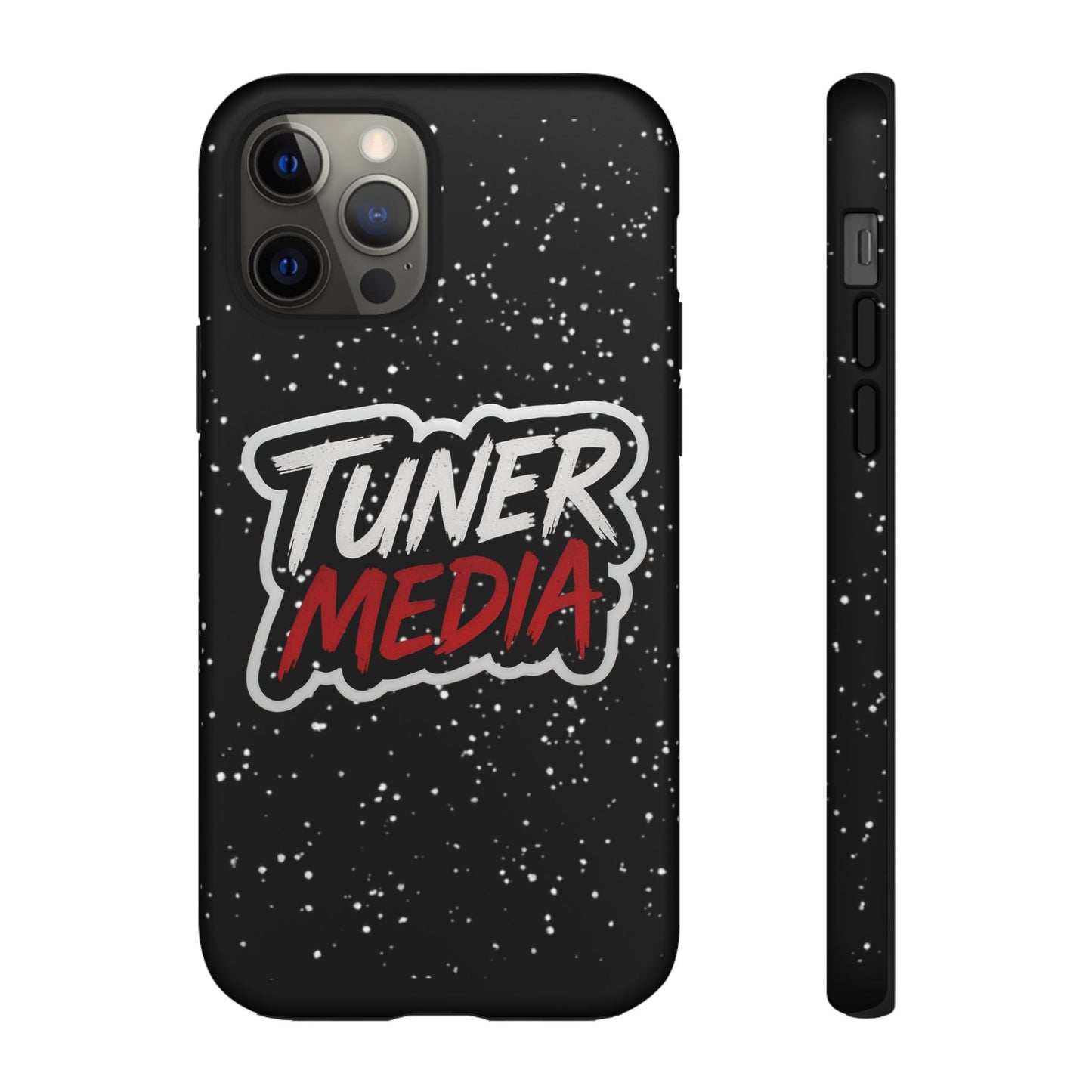 Tuner Media Tough Phone Case — Black Rugged Protective Cover