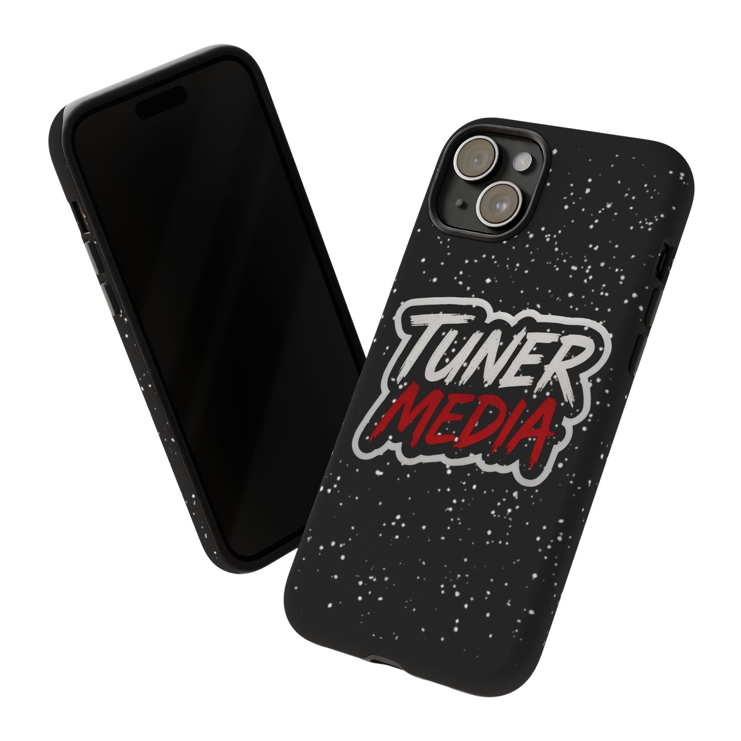 Tuner Media Tough Phone Case — Black Rugged Protective Cover