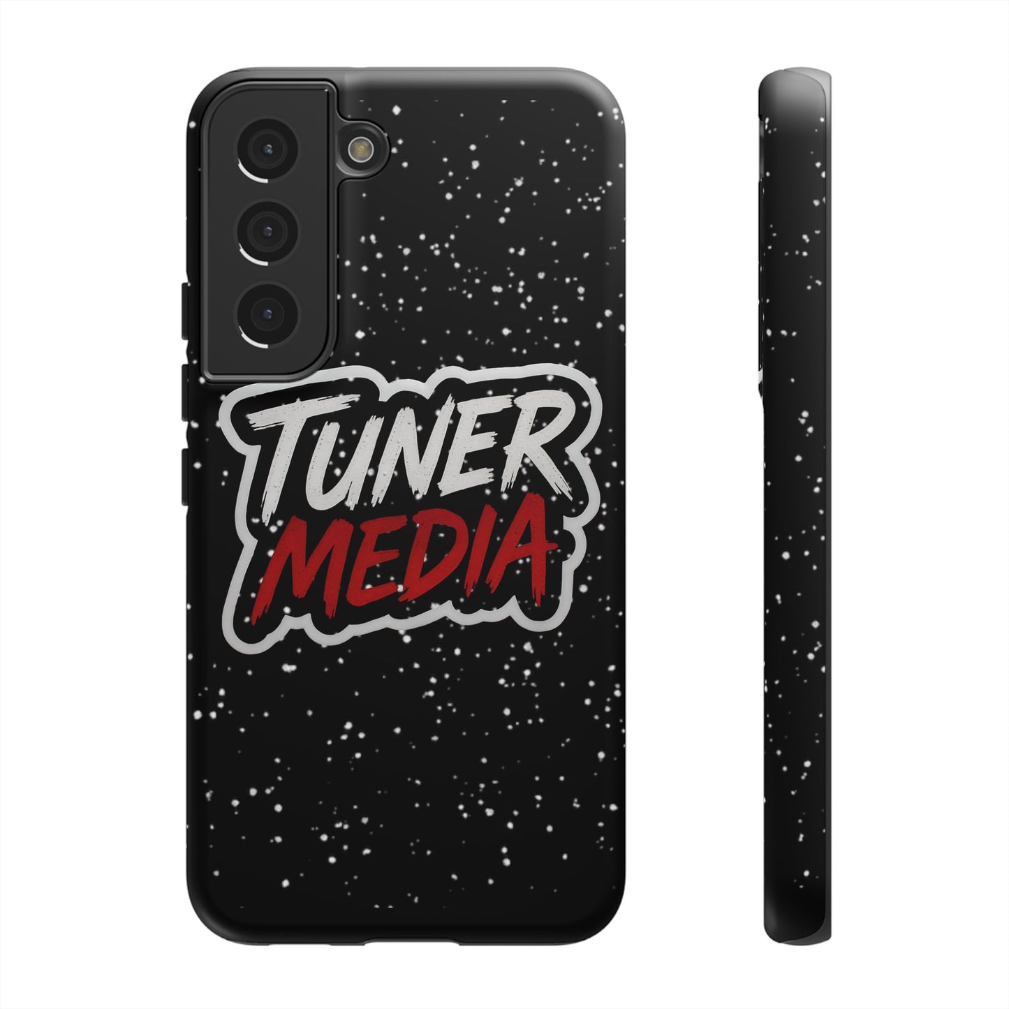 Tuner Media Tough Phone Case — Black Rugged Protective Cover