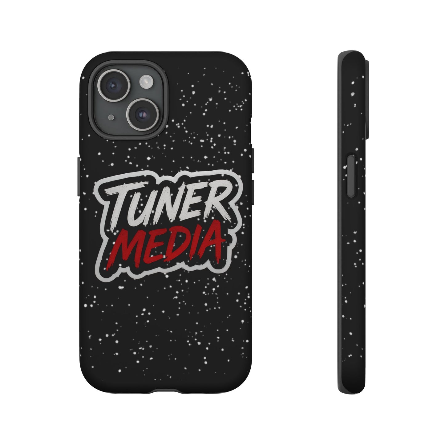 Tuner Media Tough Phone Case — Black Rugged Protective Cover
