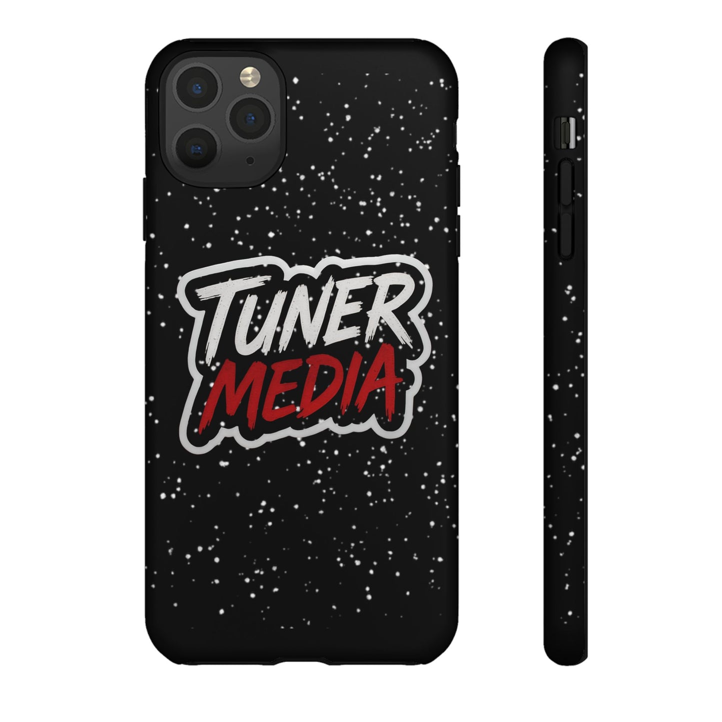 Tuner Media Tough Phone Case — Black Rugged Protective Cover