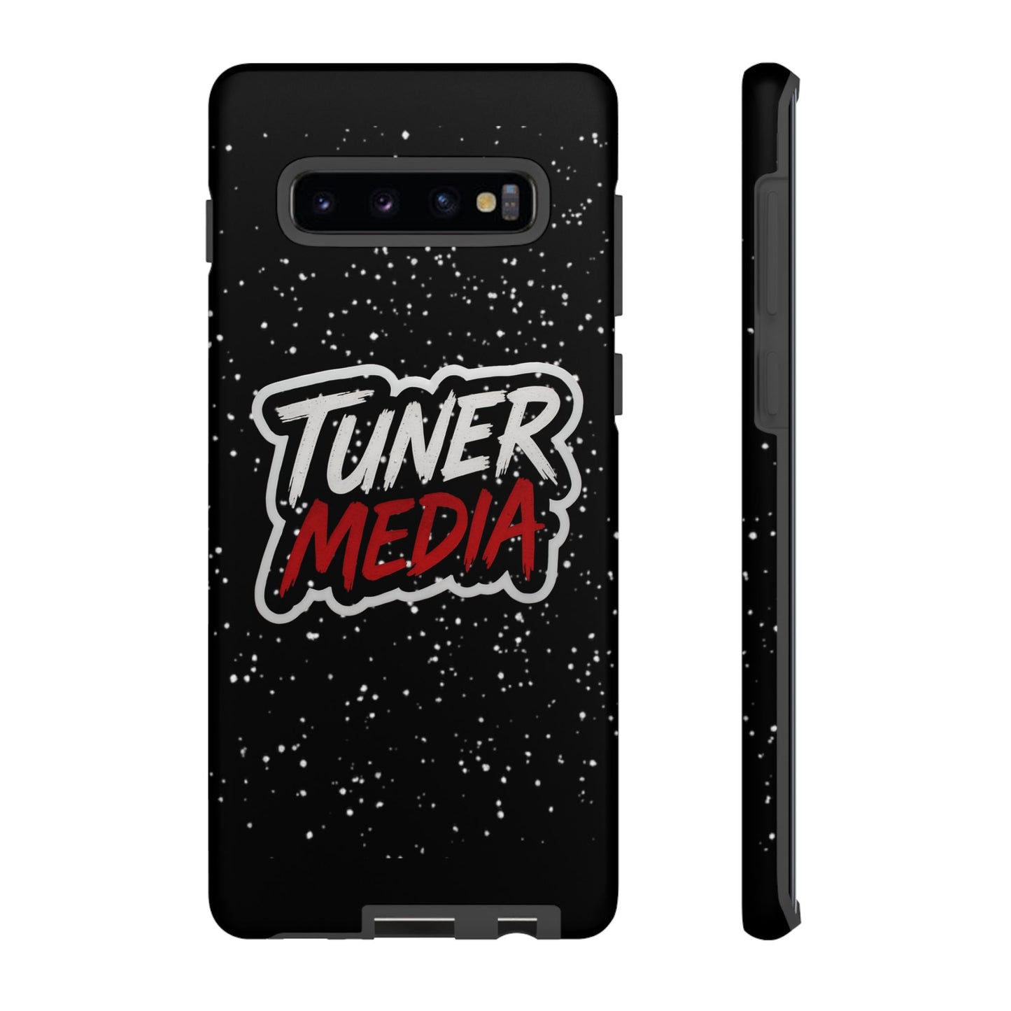 Tuner Media Tough Phone Case — Black Rugged Protective Cover