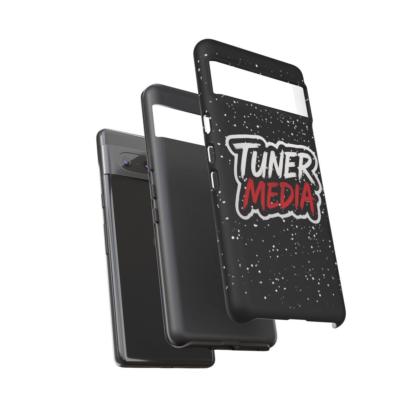Tuner Media Tough Phone Case — Black Rugged Protective Cover