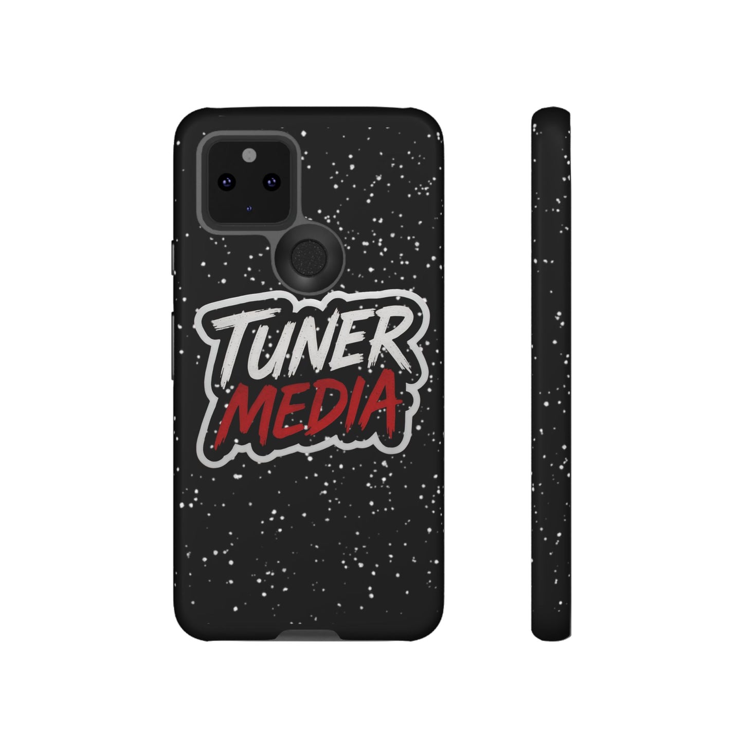 Tuner Media Tough Phone Case — Black Rugged Protective Cover