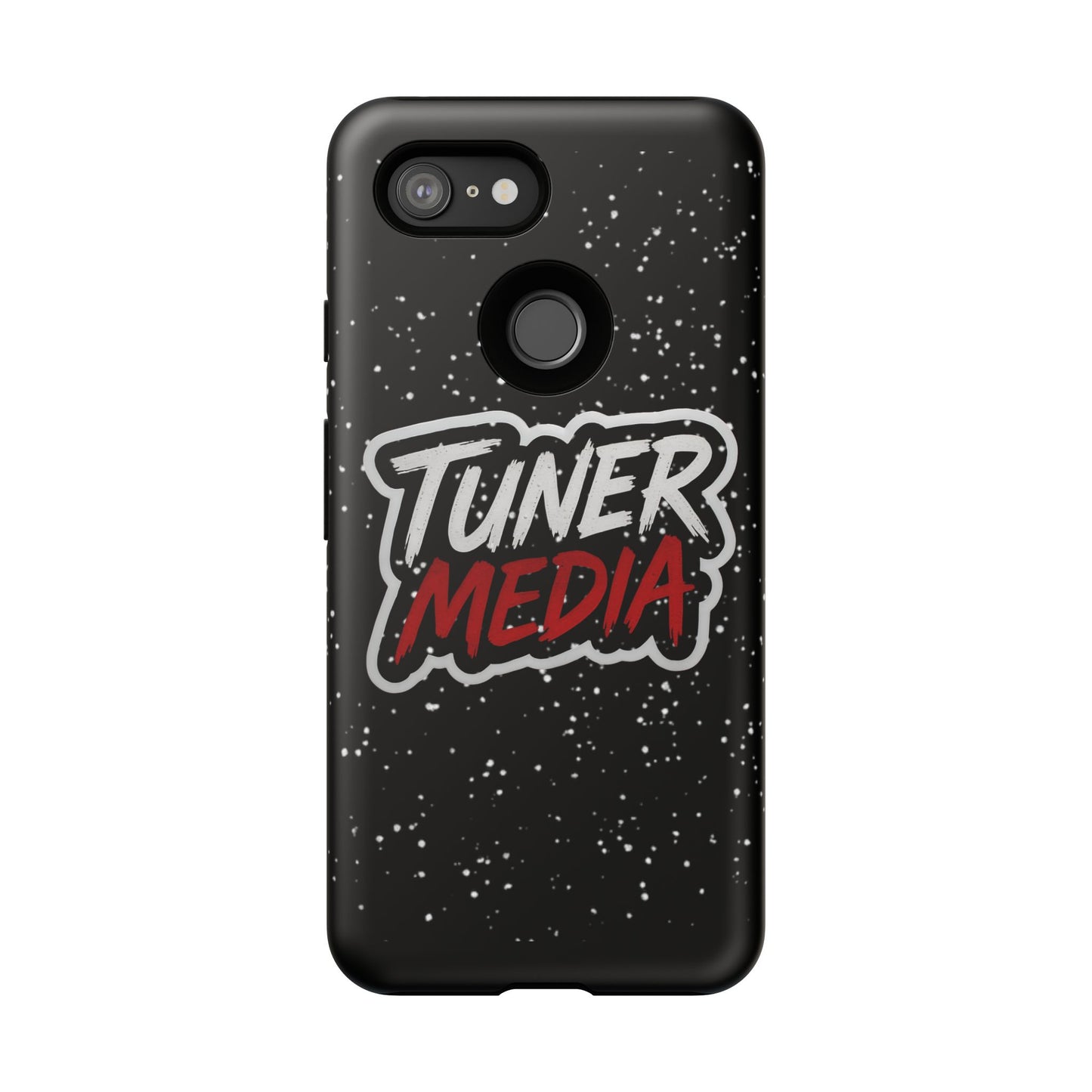 Tuner Media Tough Phone Case — Black Rugged Protective Cover