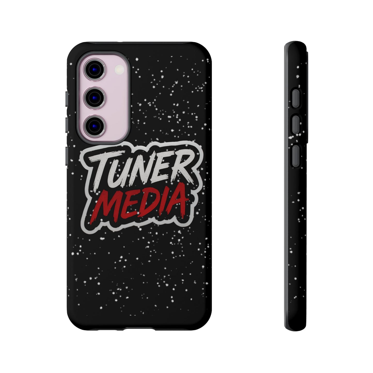 Tuner Media Tough Phone Case — Black Rugged Protective Cover