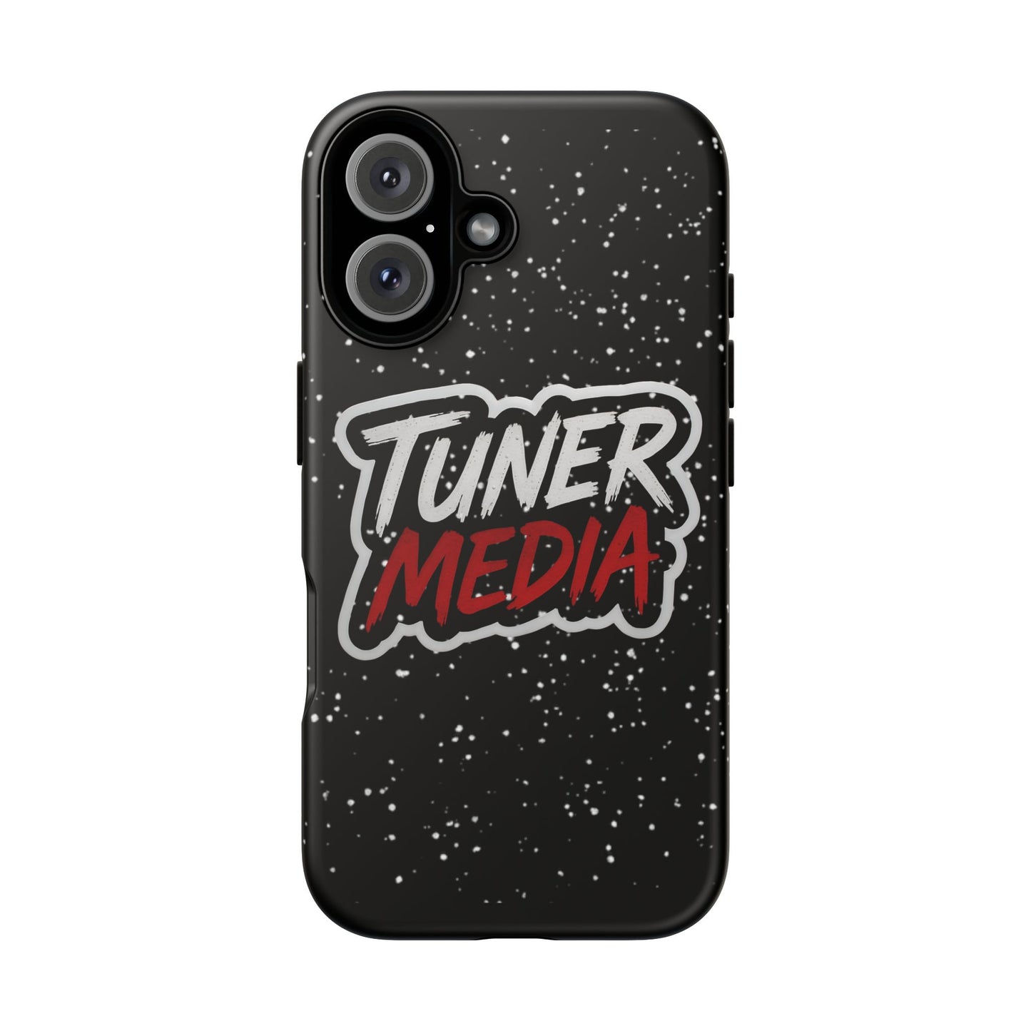 Tuner Media Tough Phone Case — Black Rugged Protective Cover