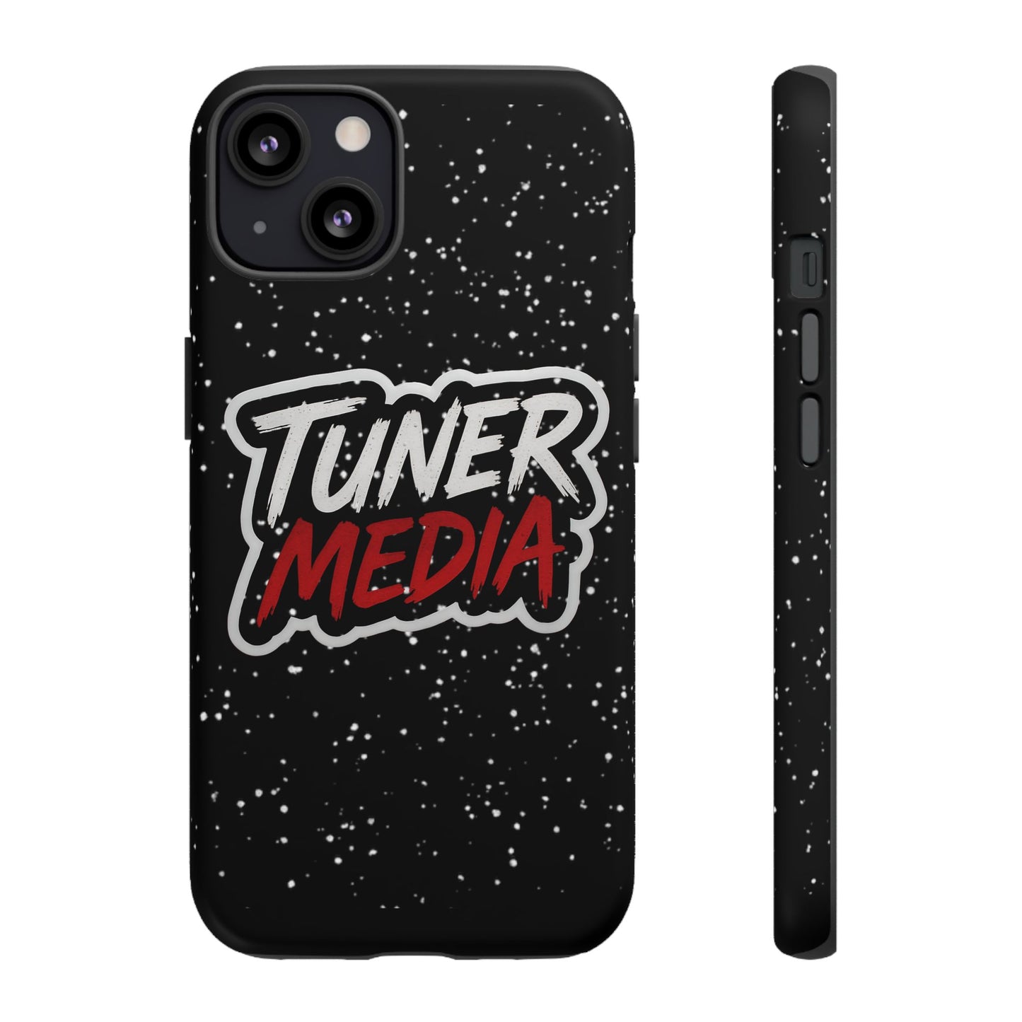 Tuner Media Tough Phone Case — Black Rugged Protective Cover