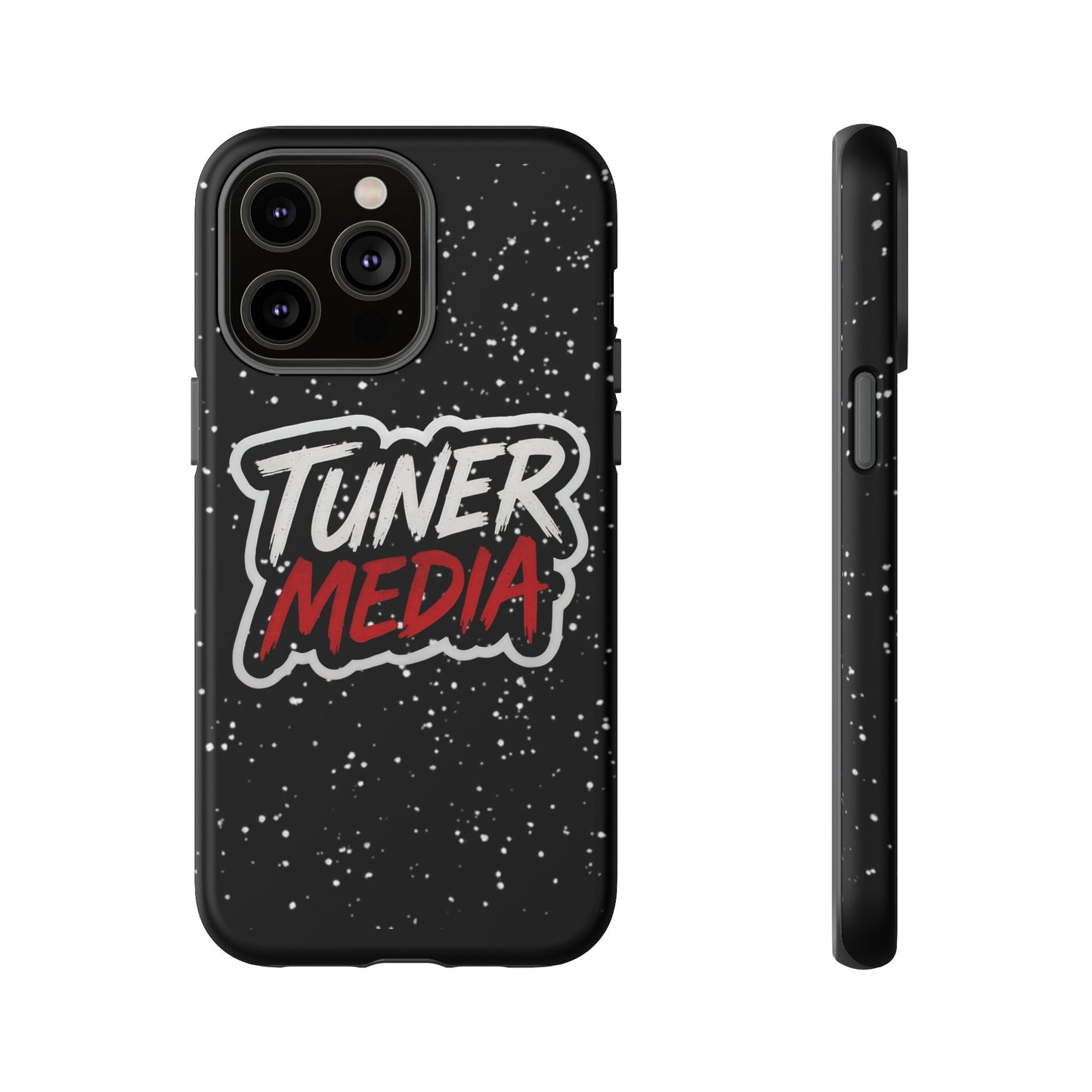 Tuner Media Tough Phone Case — Black Rugged Protective Cover