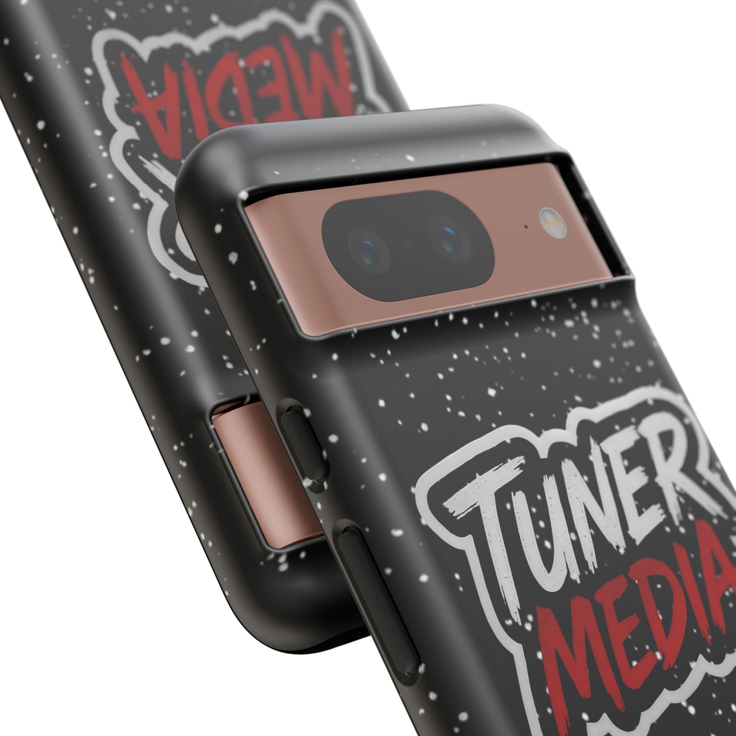 Tuner Media Tough Phone Case — Black Rugged Protective Cover