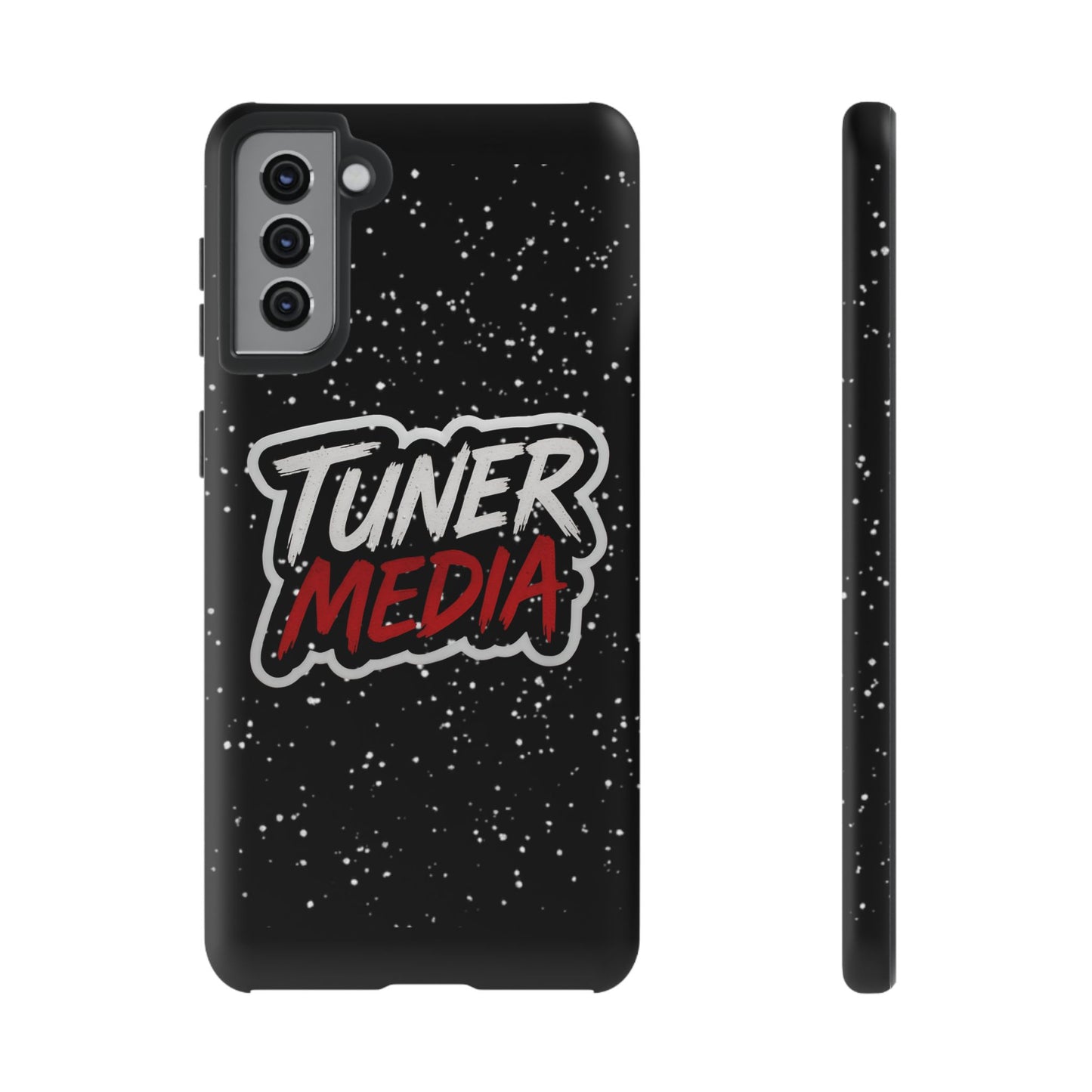 Tuner Media Tough Phone Case — Black Rugged Protective Cover