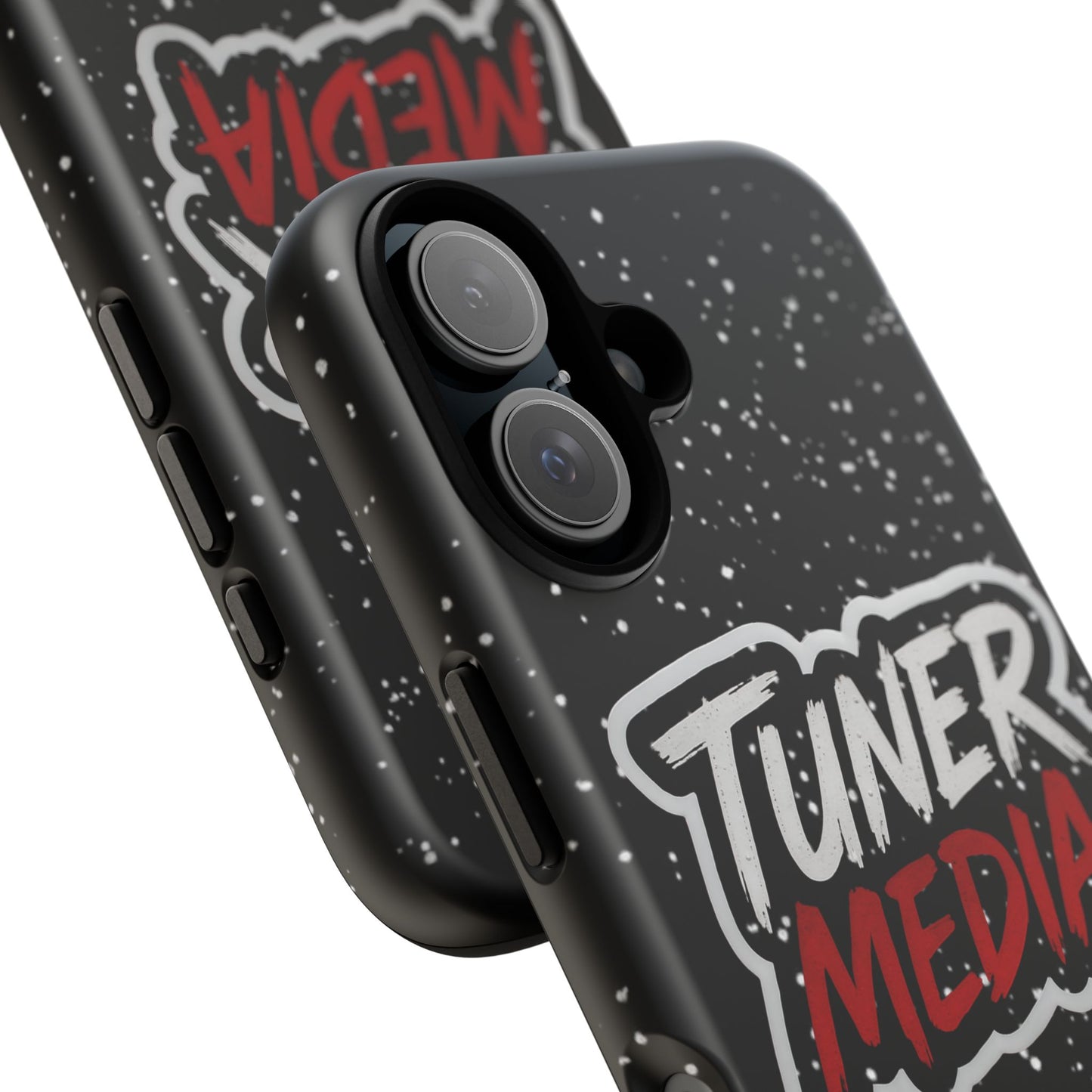 Tuner Media Tough Phone Case — Black Rugged Protective Cover