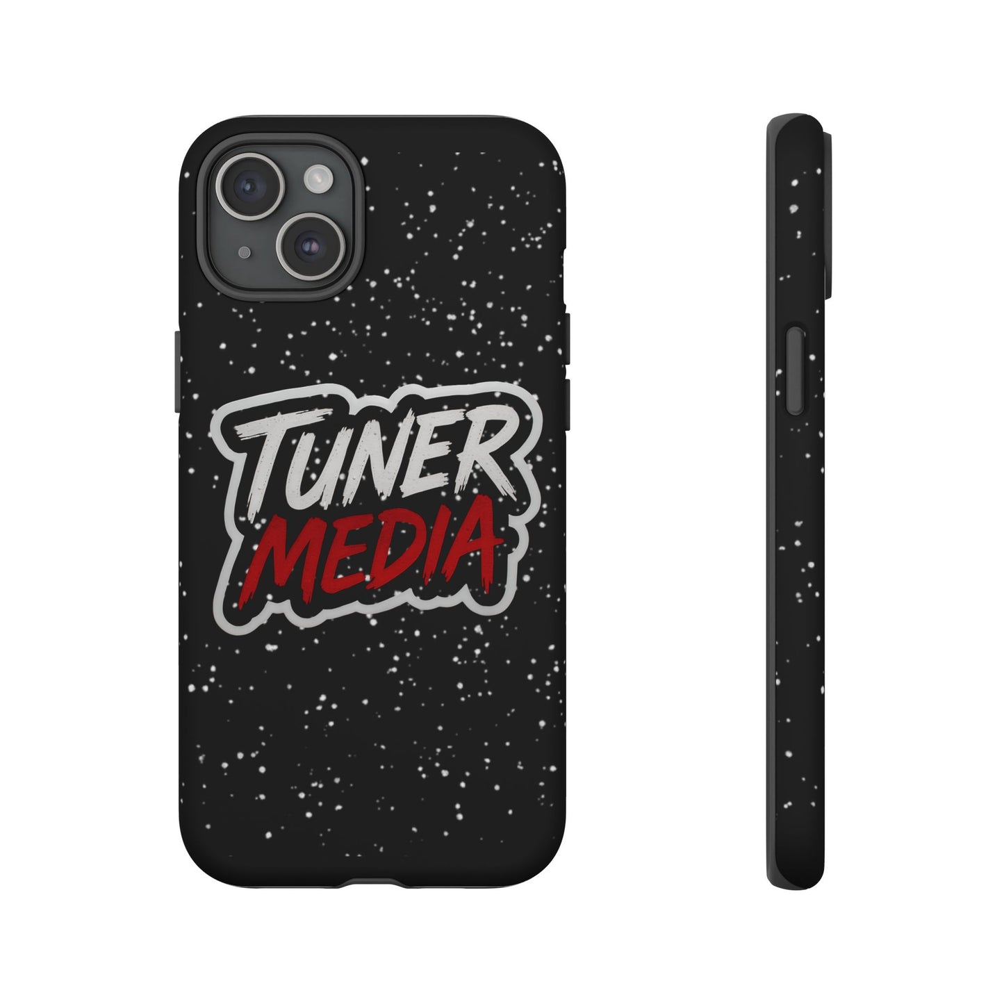 Tuner Media Tough Phone Case — Black Rugged Protective Cover