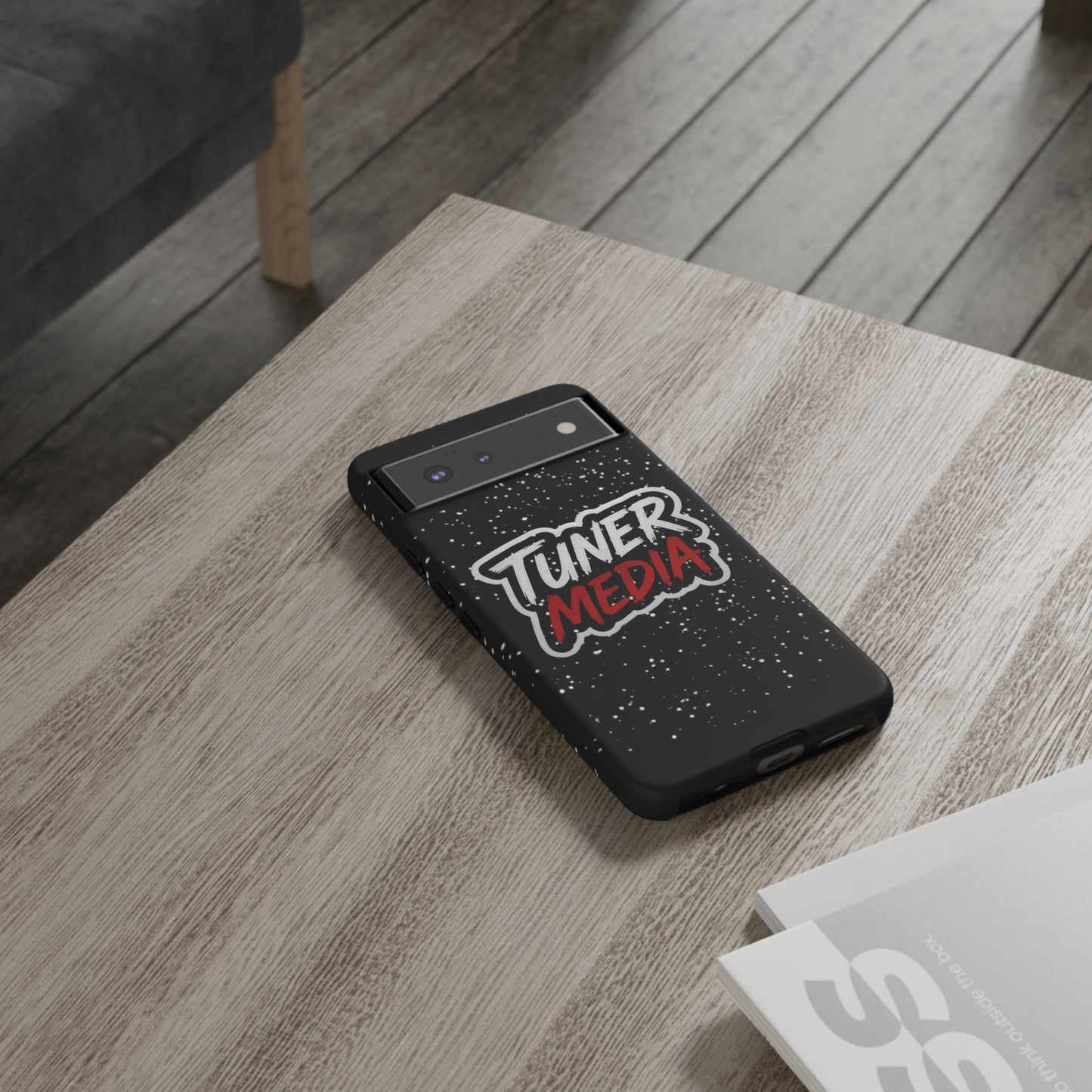 Tuner Media Tough Phone Case — Black Rugged Protective Cover