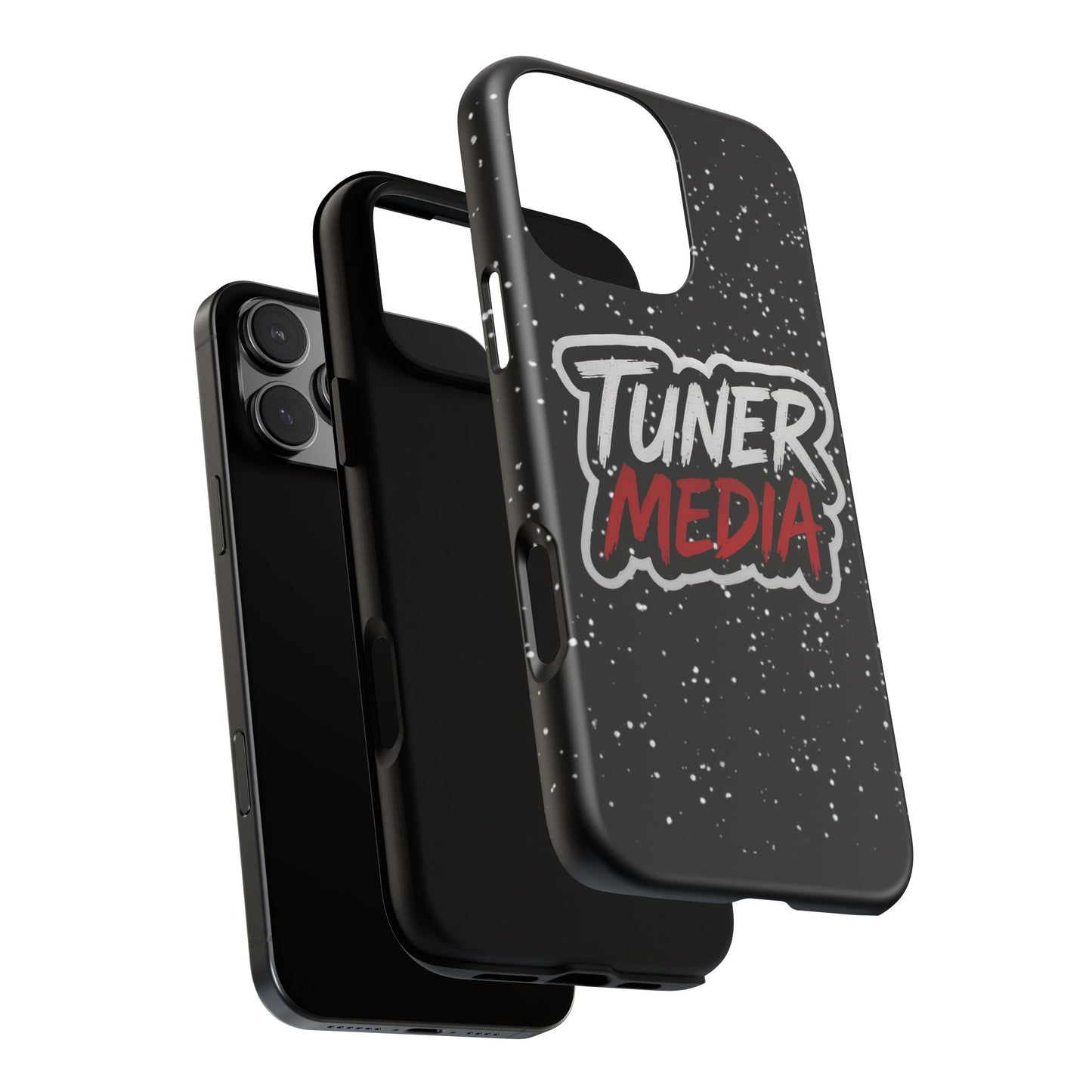 Tuner Media Tough Phone Case — Black Rugged Protective Cover