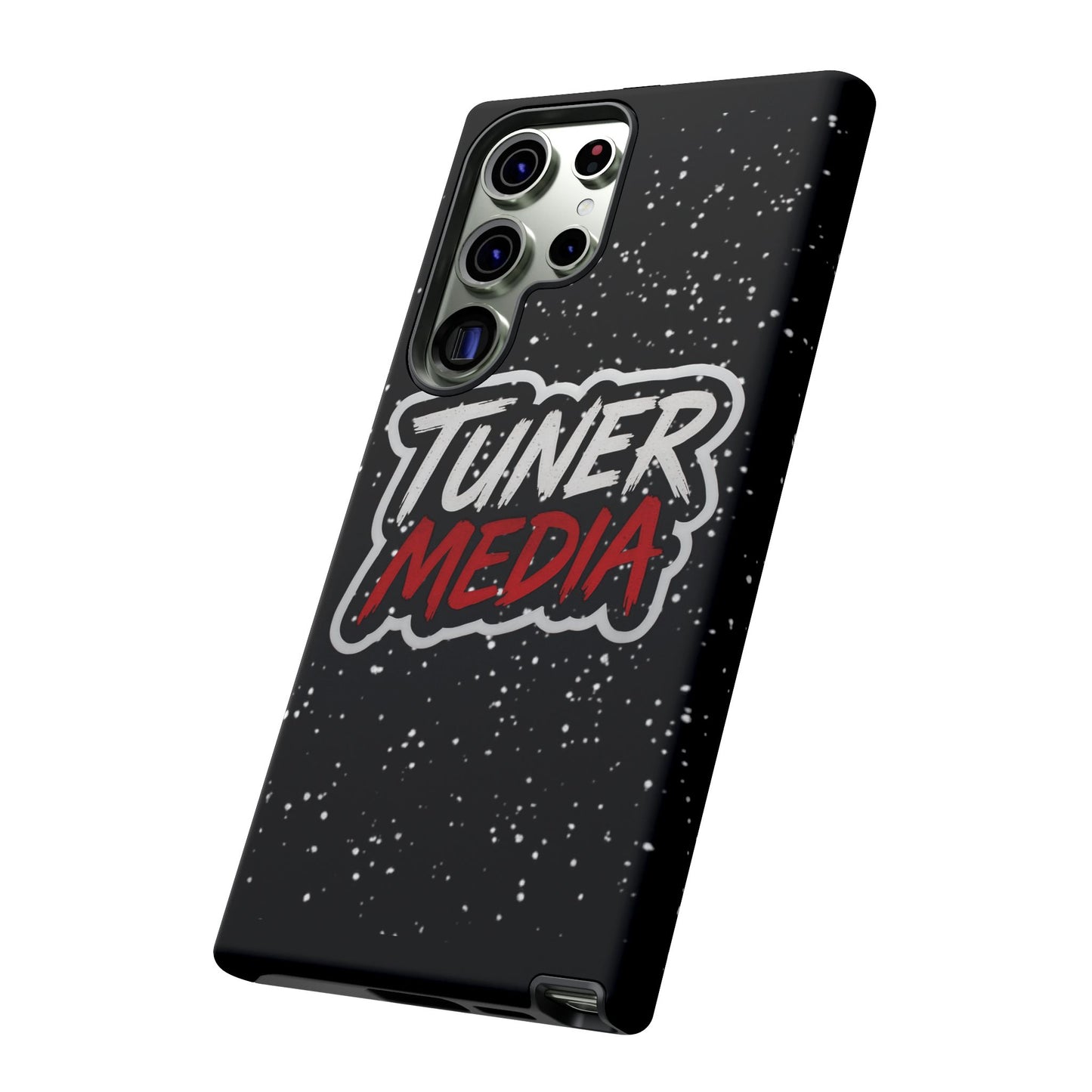 Tuner Media Tough Phone Case — Black Rugged Protective Cover