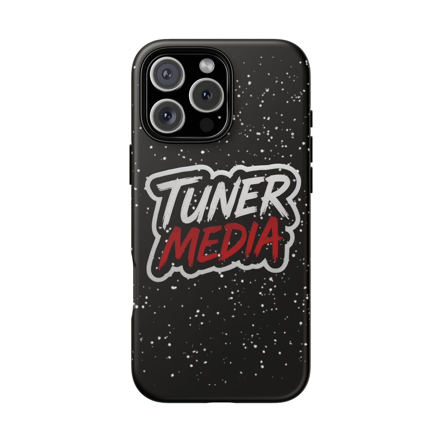 Tuner Media Tough Phone Case — Black Rugged Protective Cover