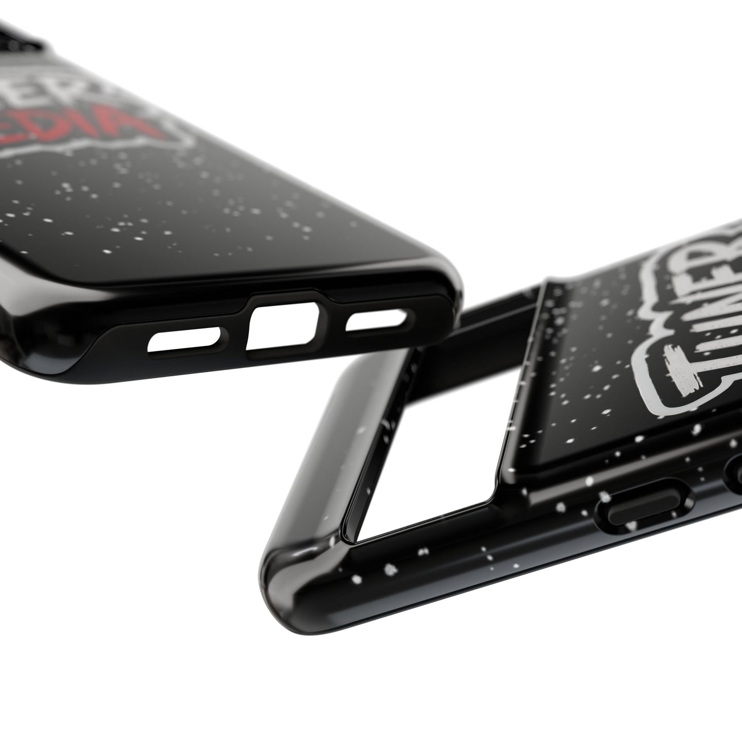 Tuner Media Tough Phone Case — Black Rugged Protective Cover