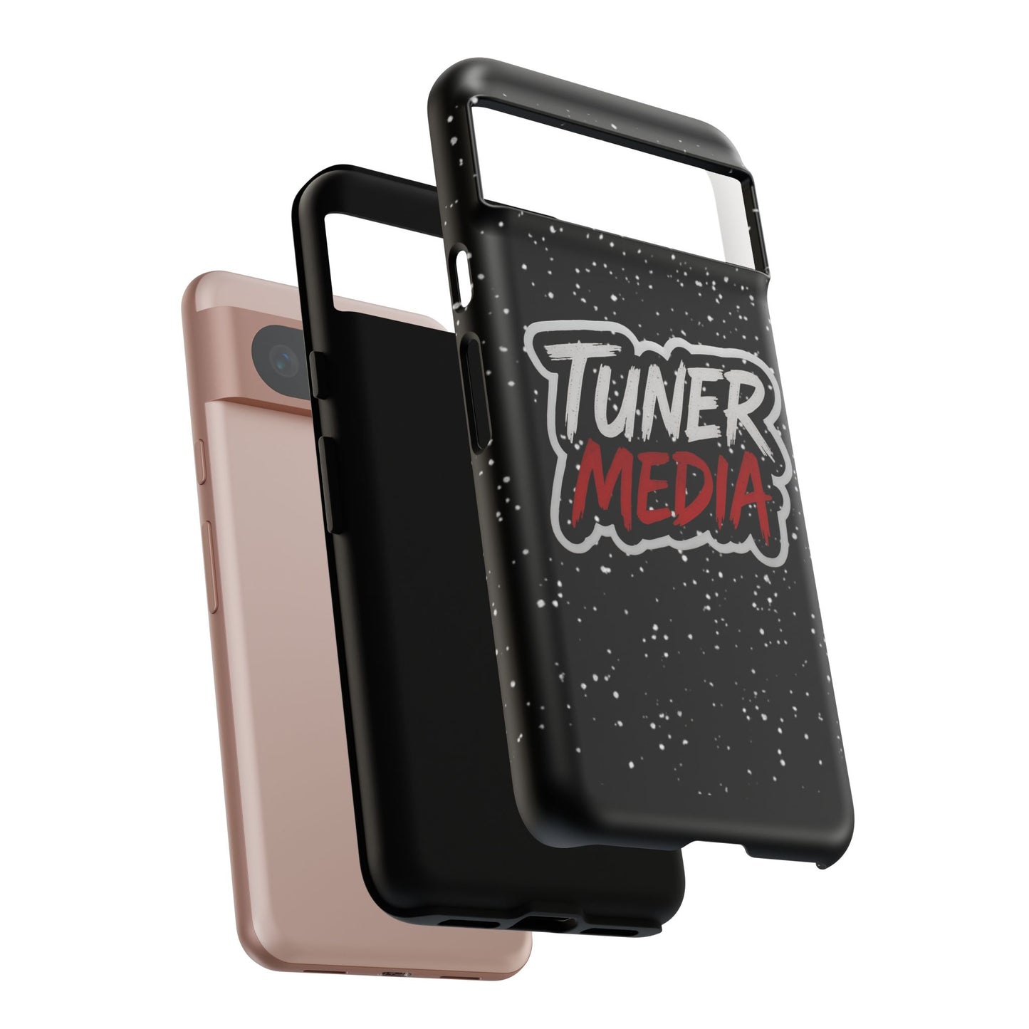 Tuner Media Tough Phone Case — Black Rugged Protective Cover