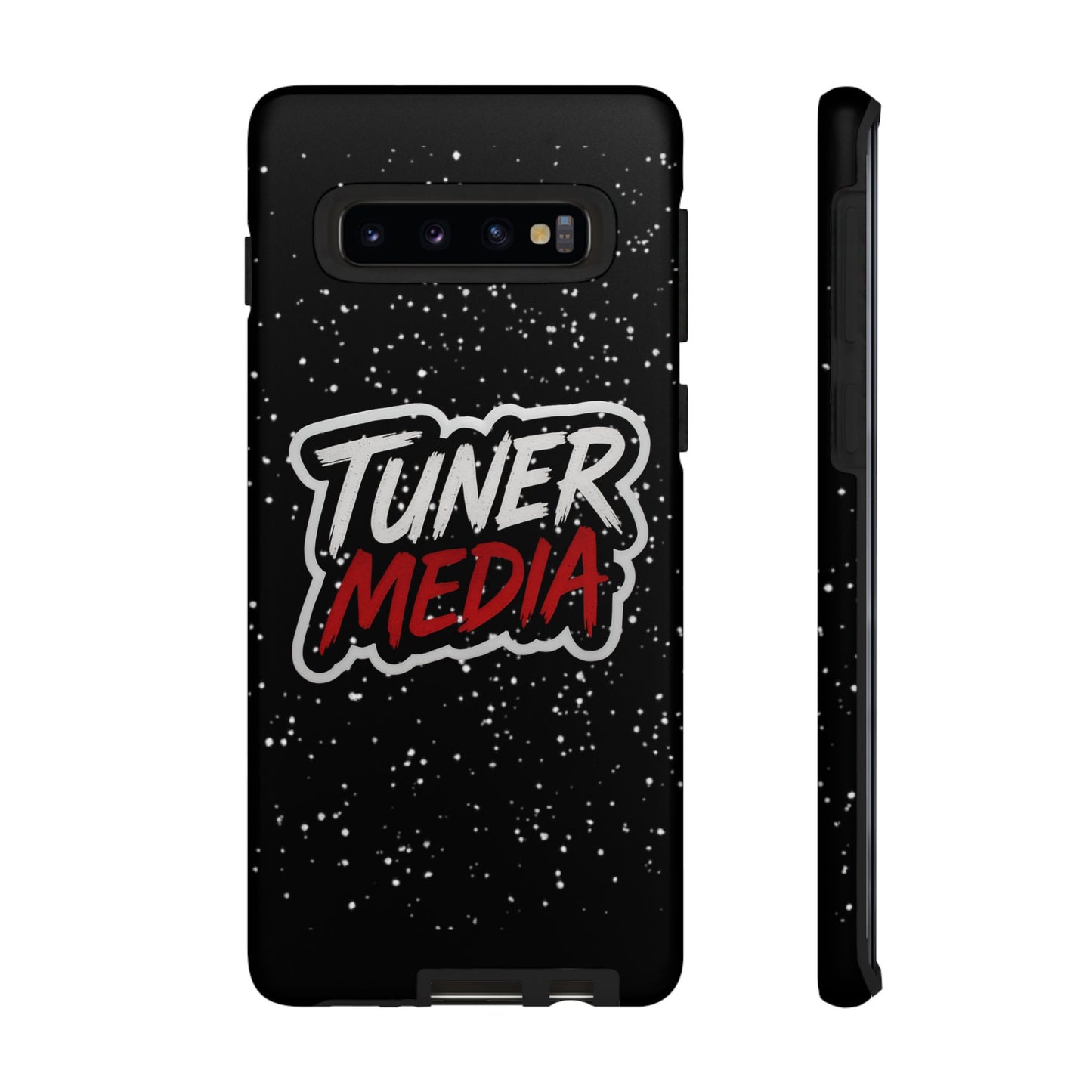 Tuner Media Tough Phone Case — Black Rugged Protective Cover