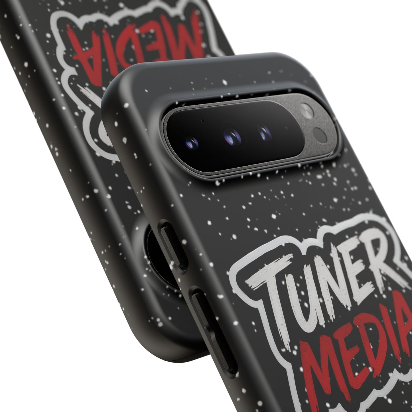 Tuner Media Tough Phone Case — Black Rugged Protective Cover