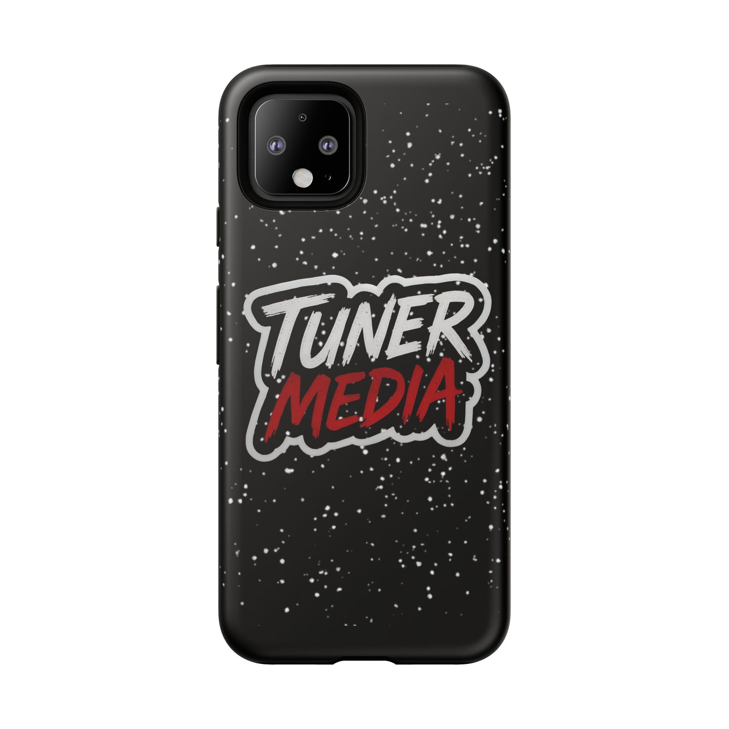 Tuner Media Tough Phone Case — Black Rugged Protective Cover
