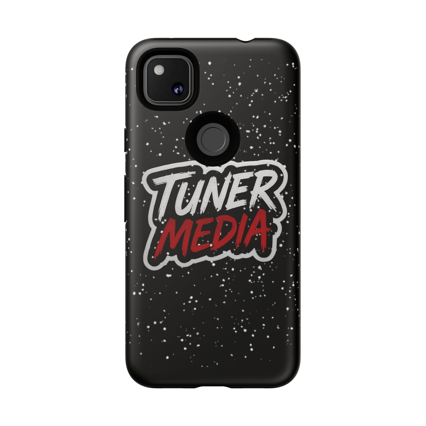 Tuner Media Tough Phone Case — Black Rugged Protective Cover