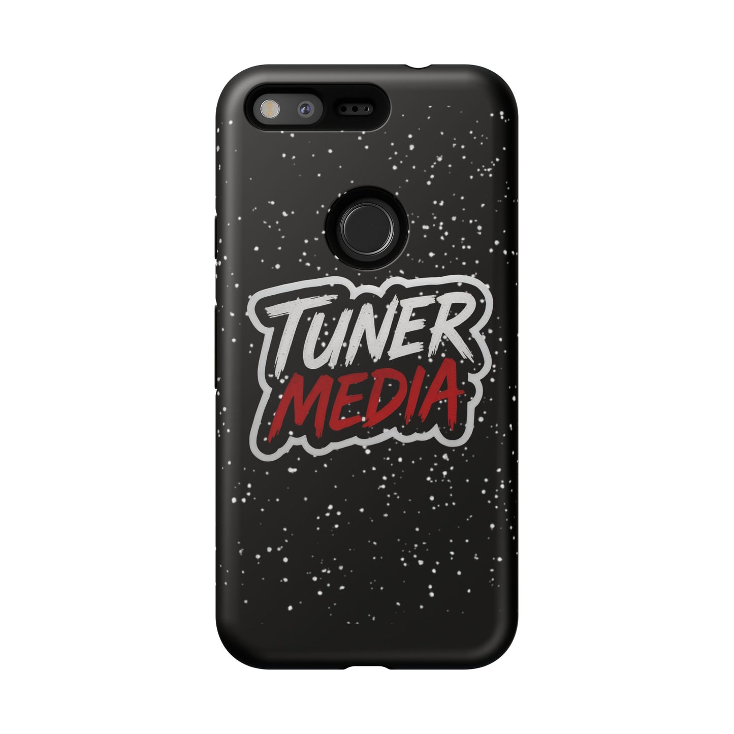 Tuner Media Tough Phone Case — Black Rugged Protective Cover