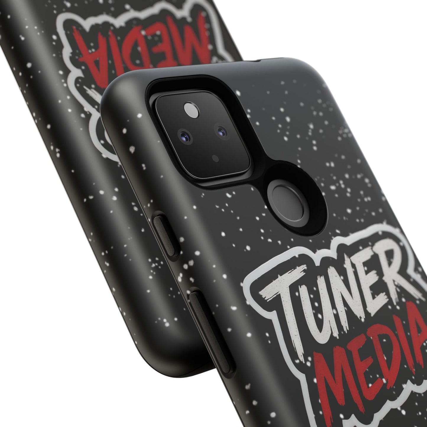 Tuner Media Tough Phone Case — Black Rugged Protective Cover