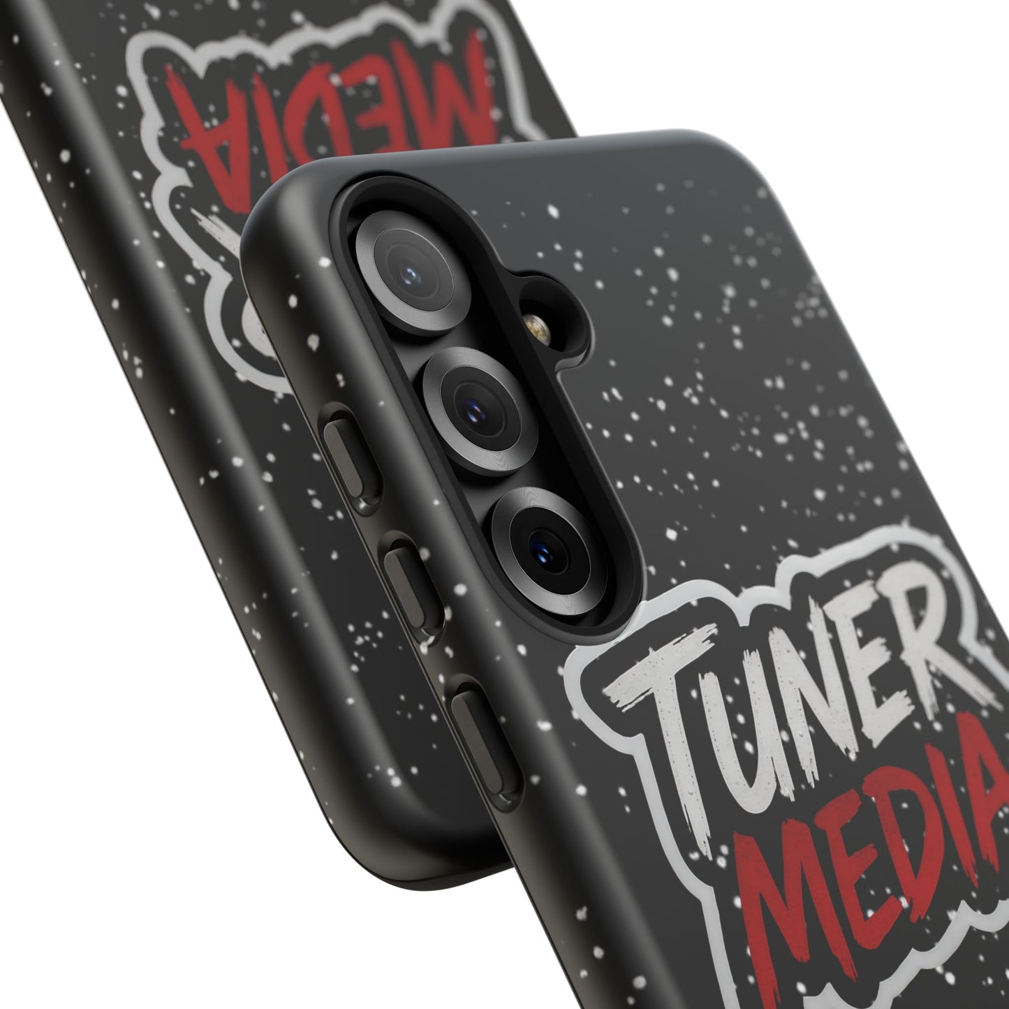 Tuner Media Tough Phone Case — Black Rugged Protective Cover