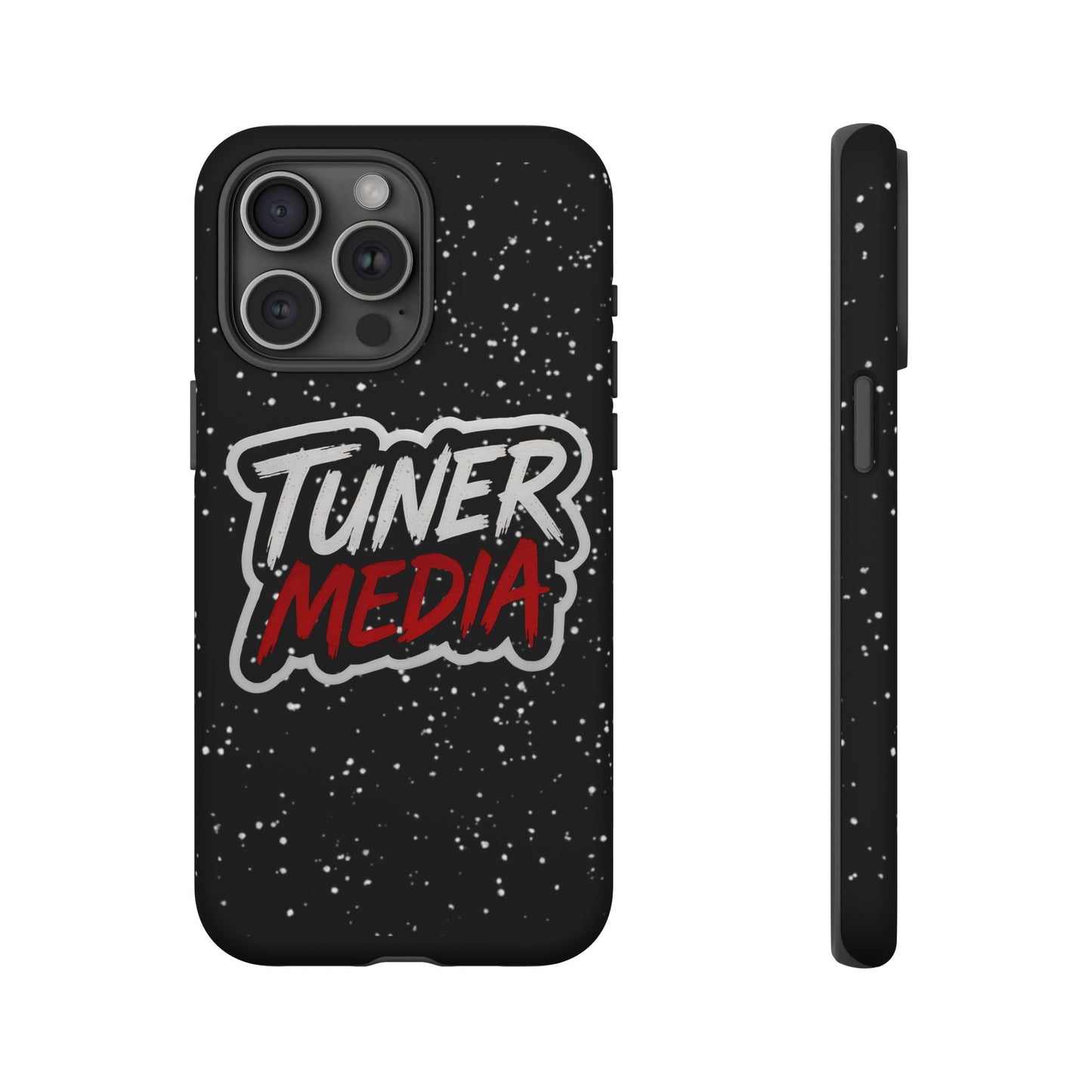 Tuner Media Tough Phone Case — Black Rugged Protective Cover