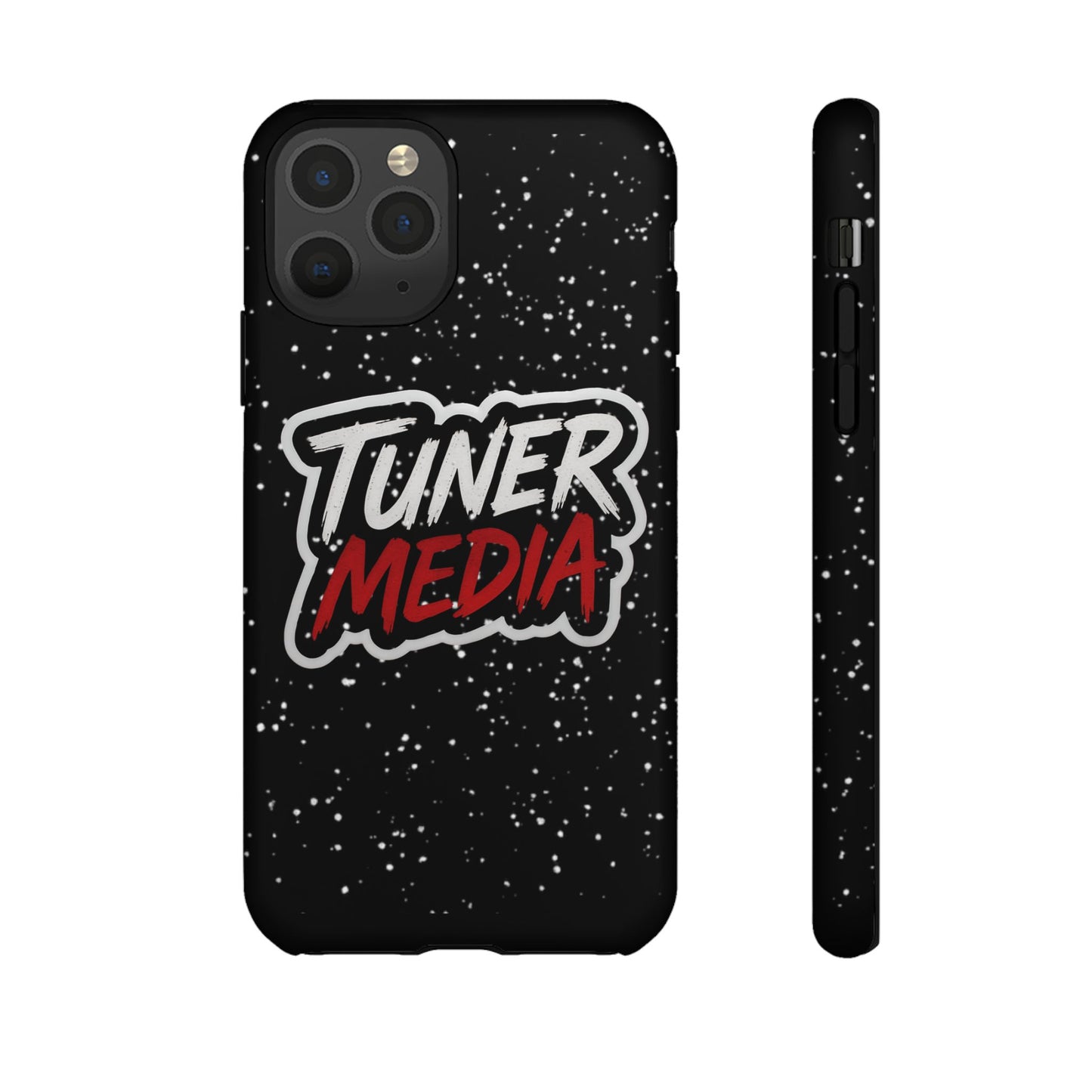 Tuner Media Tough Phone Case — Black Rugged Protective Cover