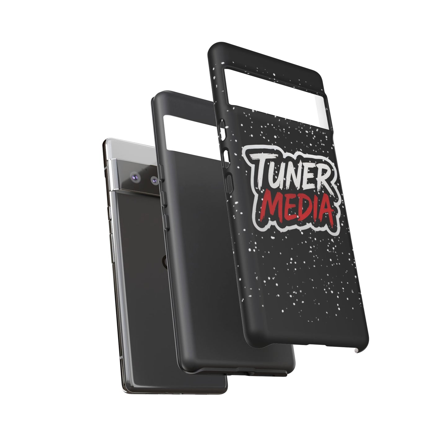 Tuner Media Tough Phone Case — Black Rugged Protective Cover