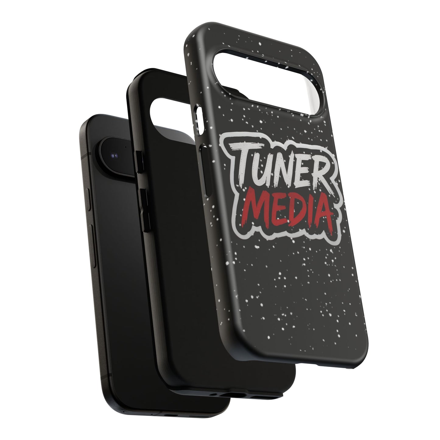 Tuner Media Tough Phone Case — Black Rugged Protective Cover