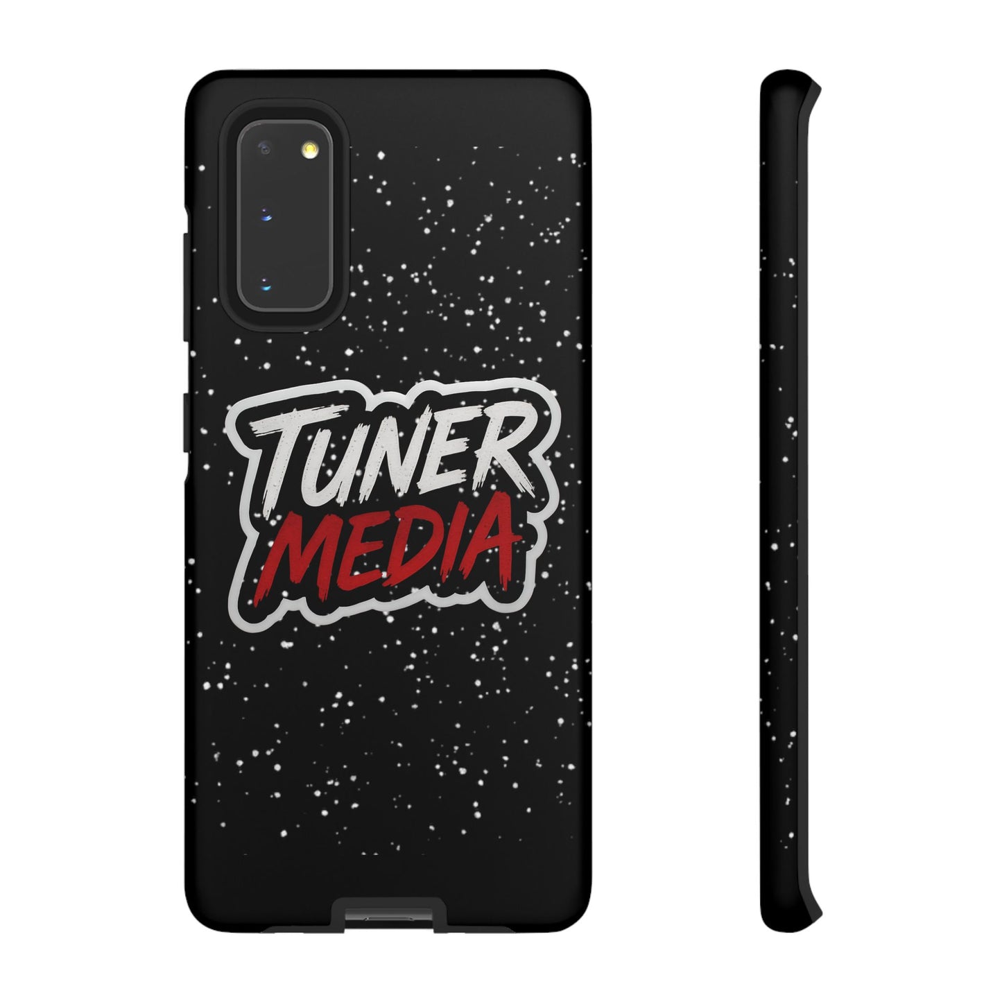 Tuner Media Tough Phone Case — Black Rugged Protective Cover