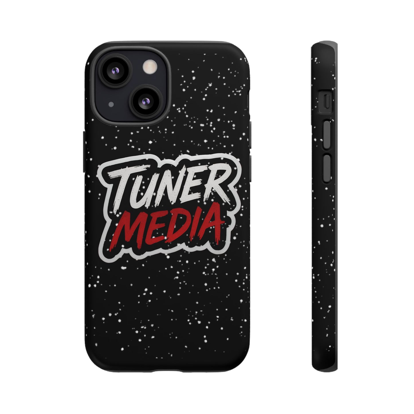 Tuner Media Tough Phone Case — Black Rugged Protective Cover