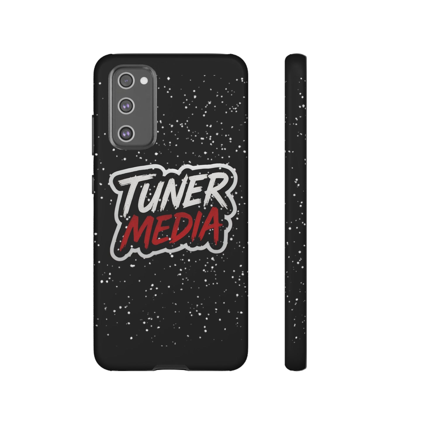Tuner Media Tough Phone Case — Black Rugged Protective Cover