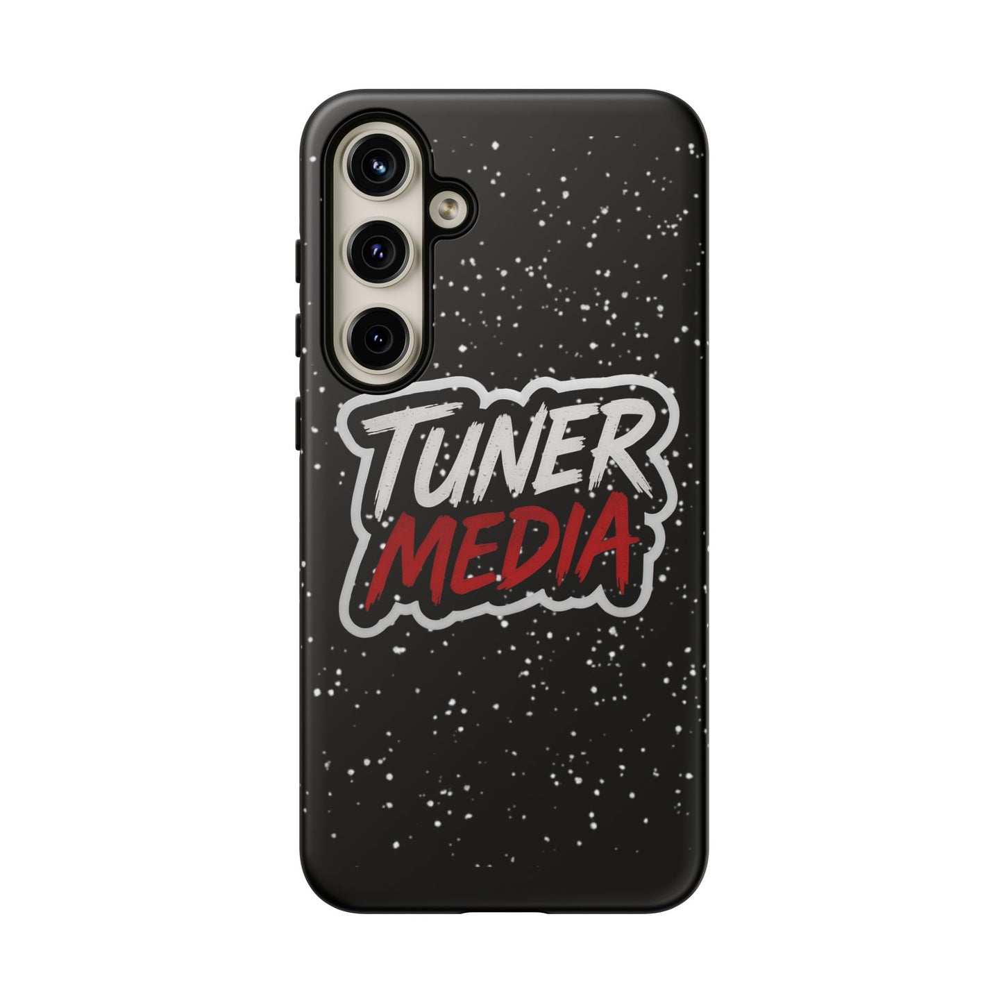 Tuner Media Tough Phone Case — Black Rugged Protective Cover