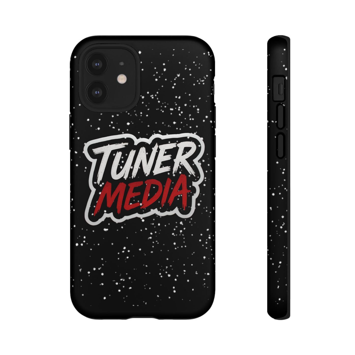 Tuner Media Tough Phone Case — Black Rugged Protective Cover