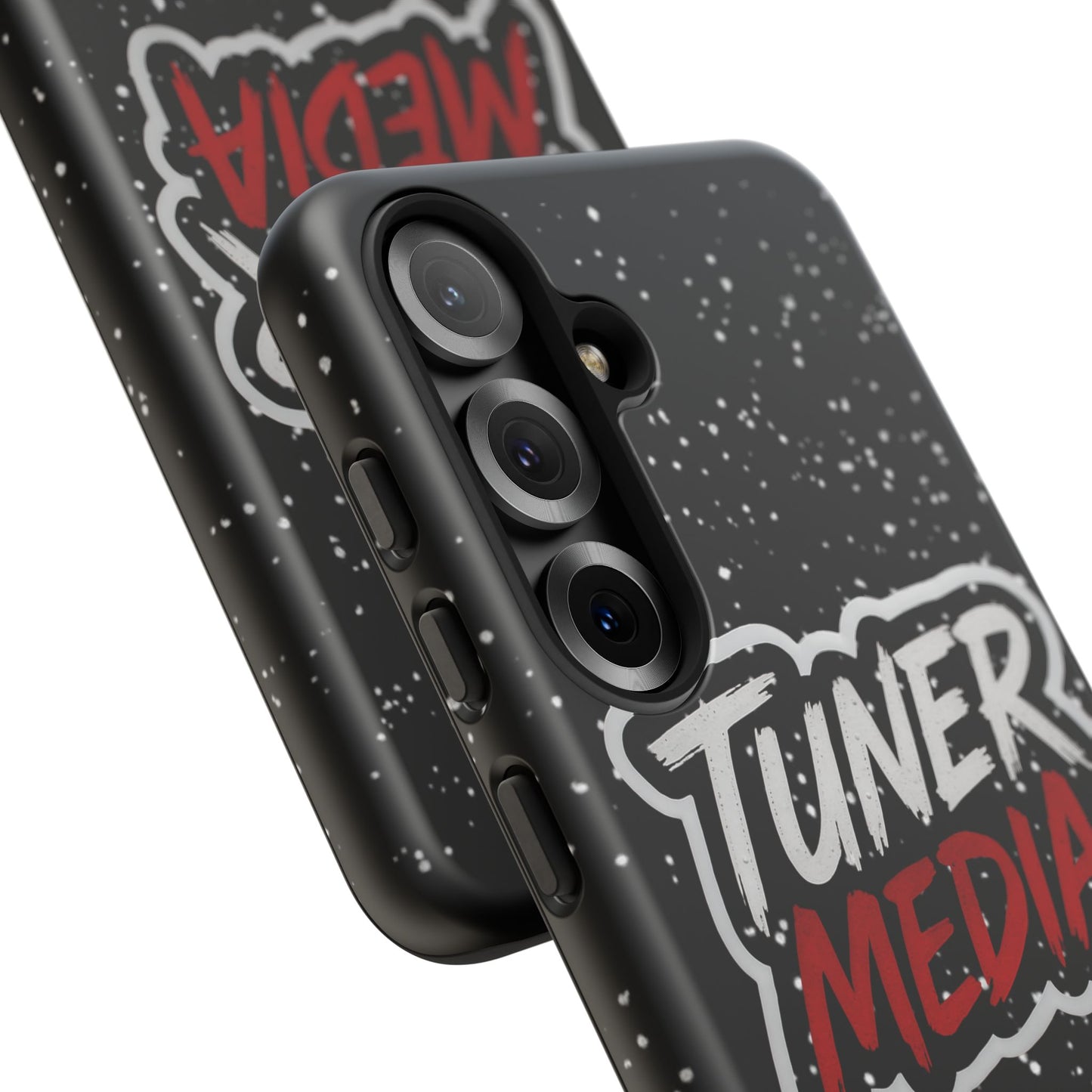 Tuner Media Tough Phone Case — Black Rugged Protective Cover