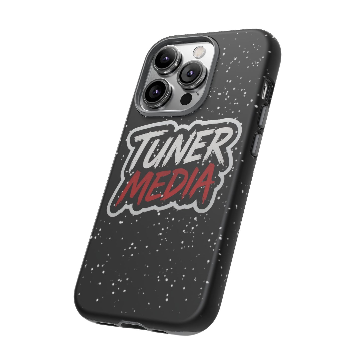Tuner Media Tough Phone Case — Black Rugged Protective Cover