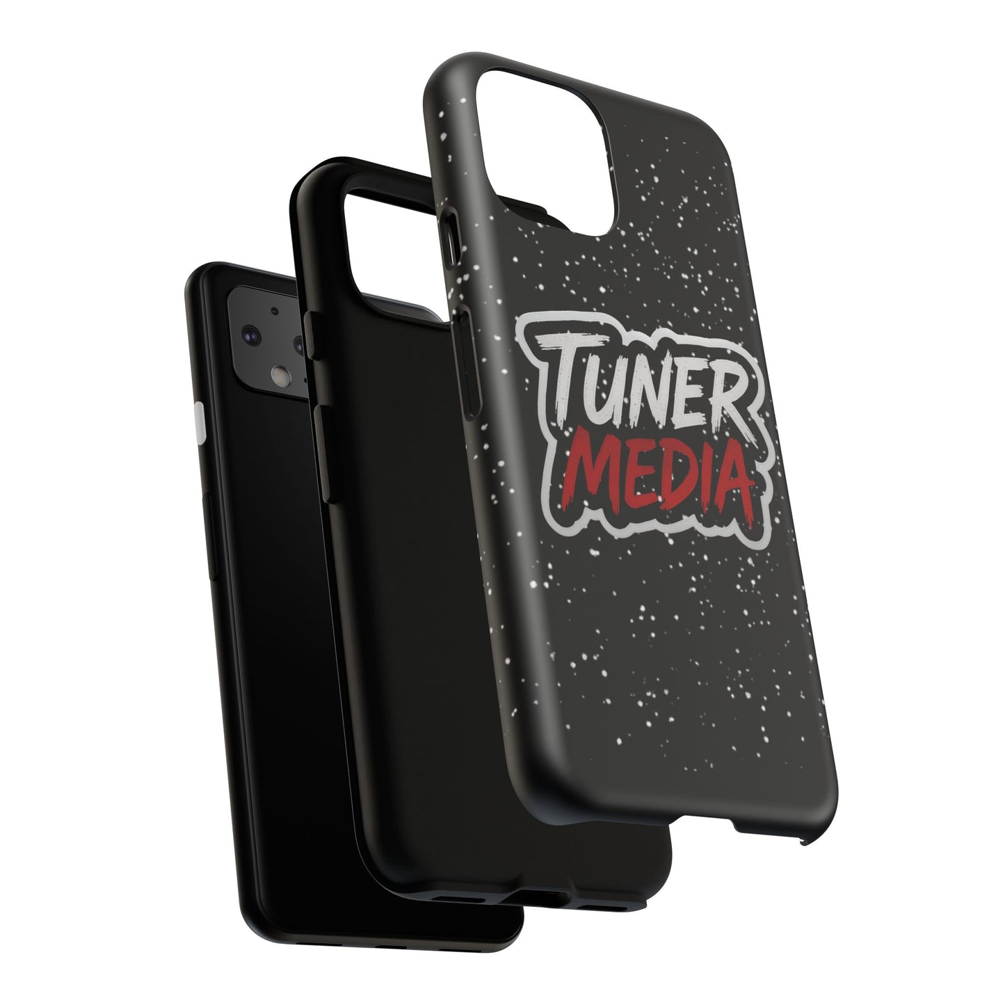 Tuner Media Tough Phone Case — Black Rugged Protective Cover